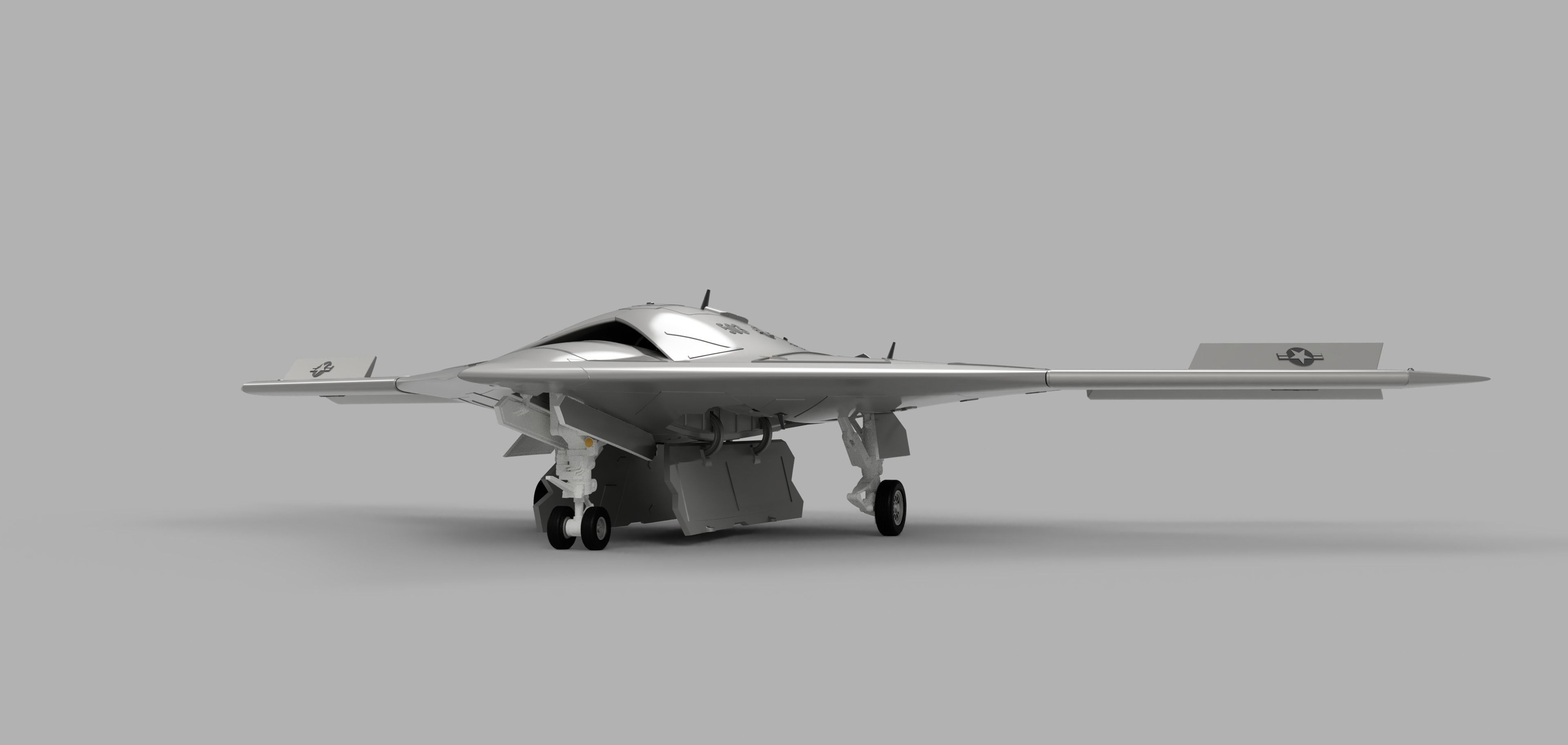 NORTHROP GRUMMAN X-47B DRONE HIGH QUALITY 3D PRINT MODEL 3D print model_5