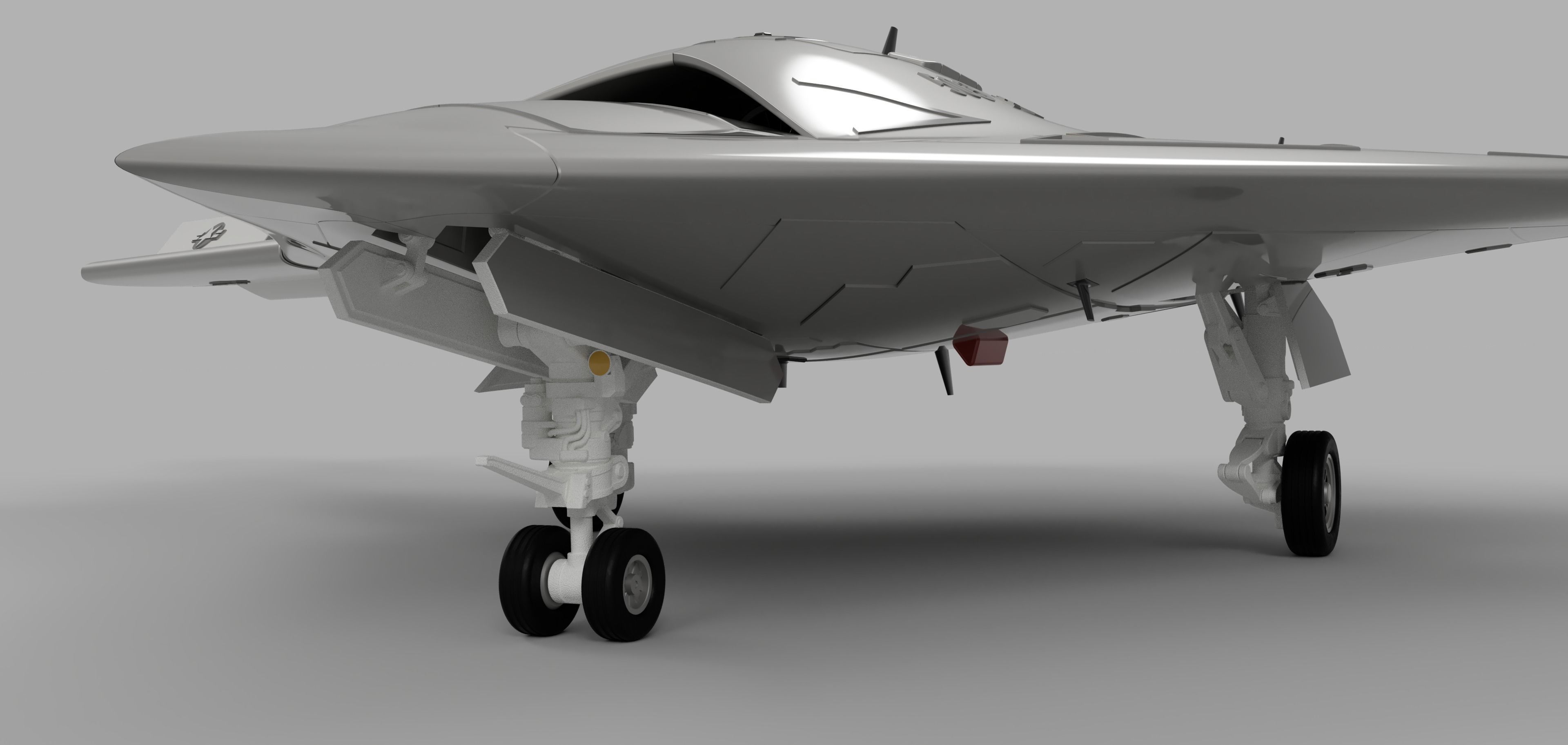 NORTHROP GRUMMAN X-47B DRONE HIGH QUALITY 3D PRINT MODEL 3D print model_10