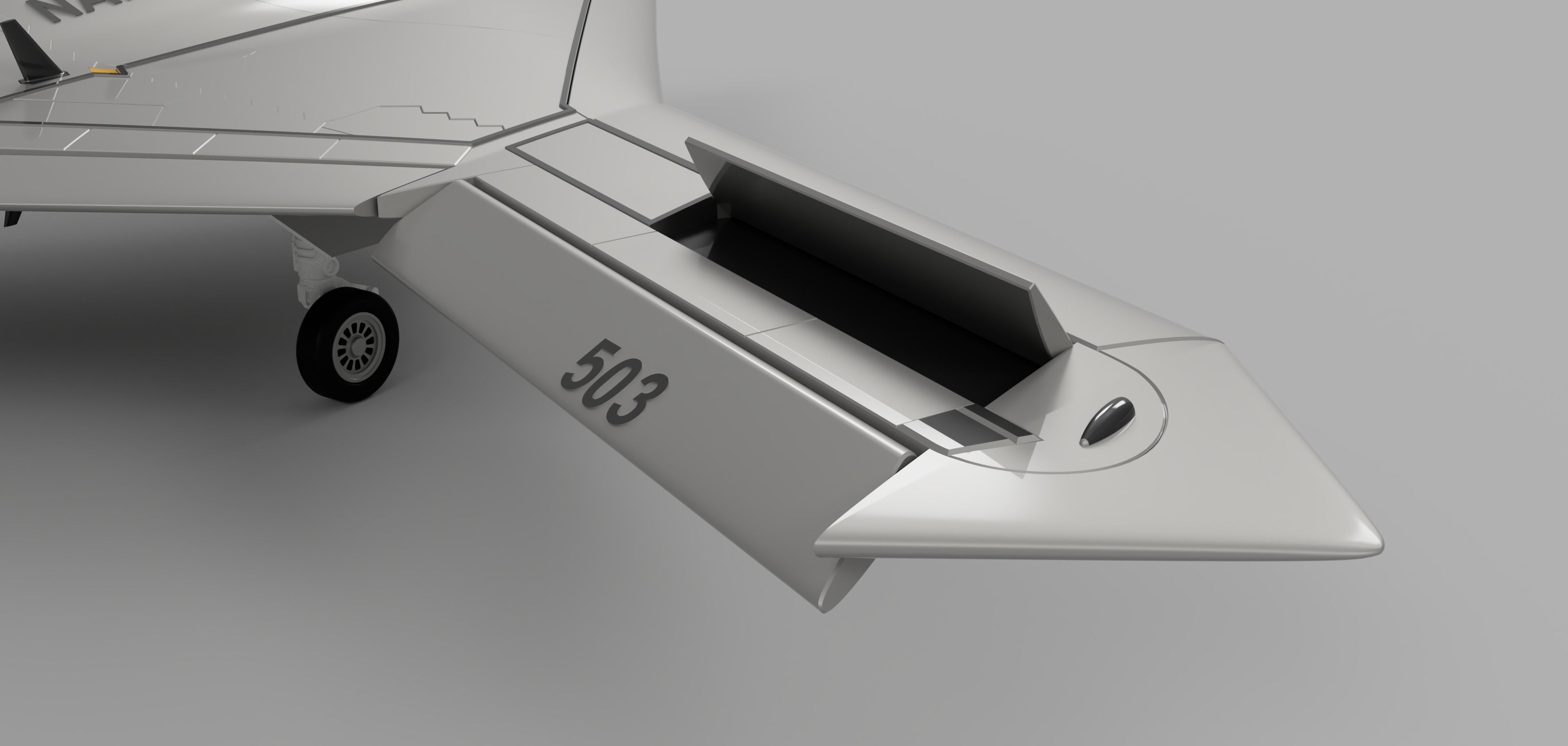 NORTHROP GRUMMAN X-47B DRONE HIGH QUALITY 3D PRINT MODEL 3D print model_17