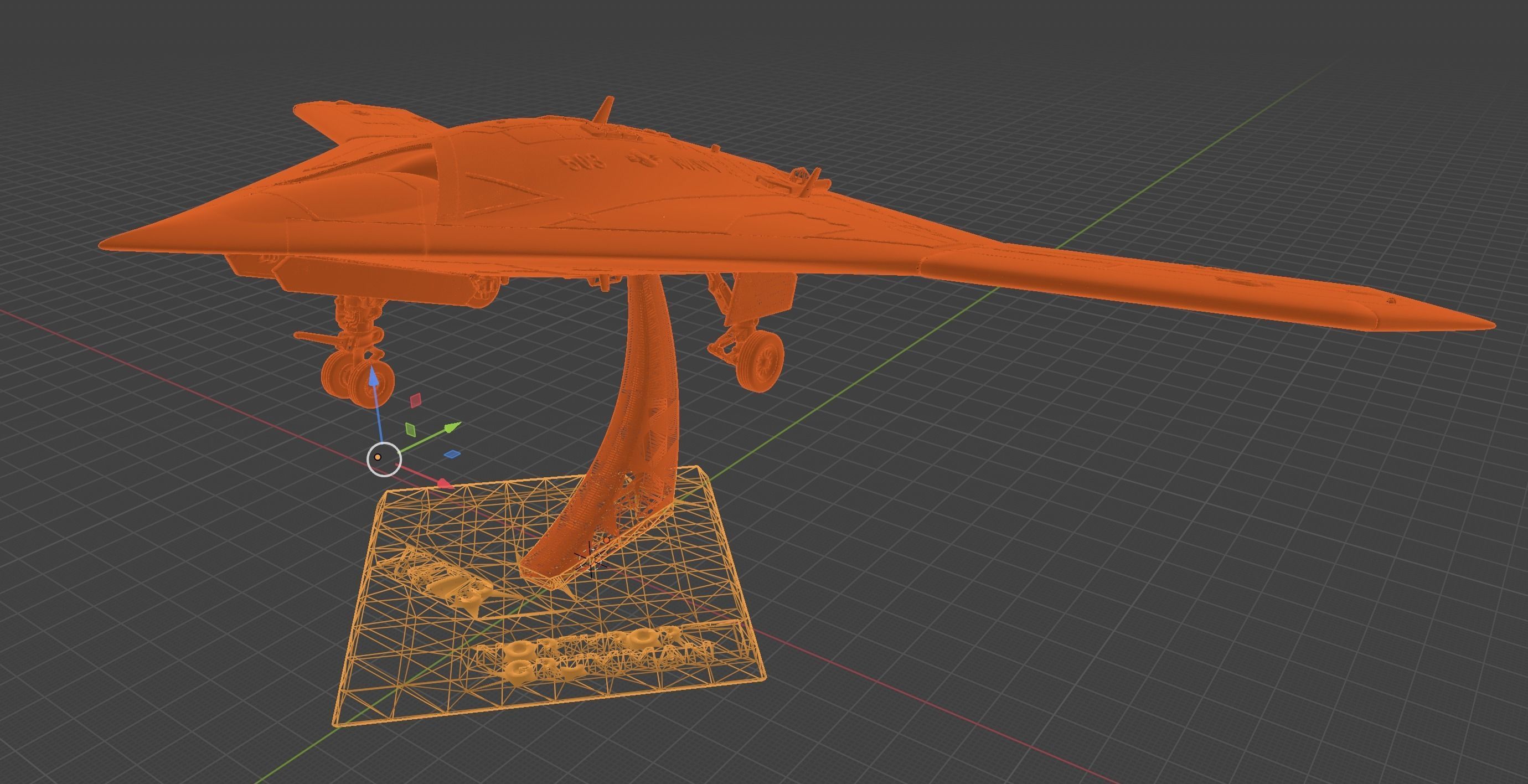 NORTHROP GRUMMAN X-47B DRONE HIGH QUALITY 3D PRINT MODEL 3D print model_23