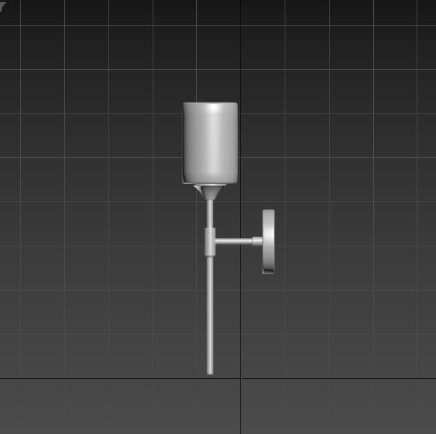 Vintage Wall Light 3D model_1