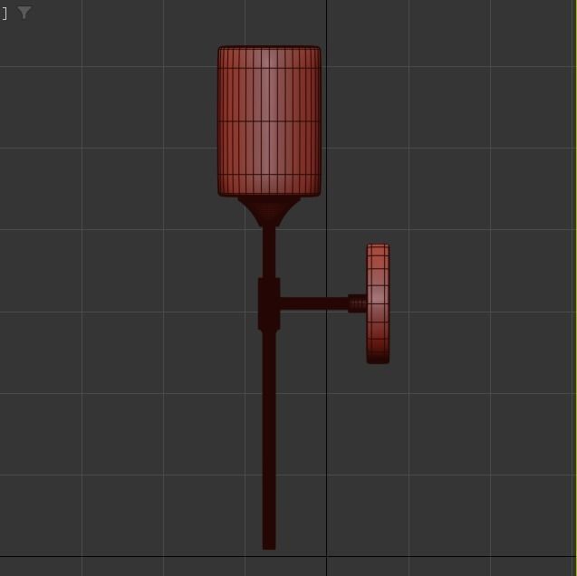 Vintage Wall Light 3D model_4