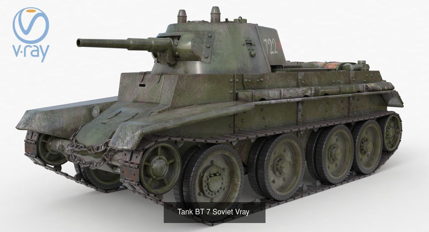 Tank Vehicle  Vray 3D Model Collection_15