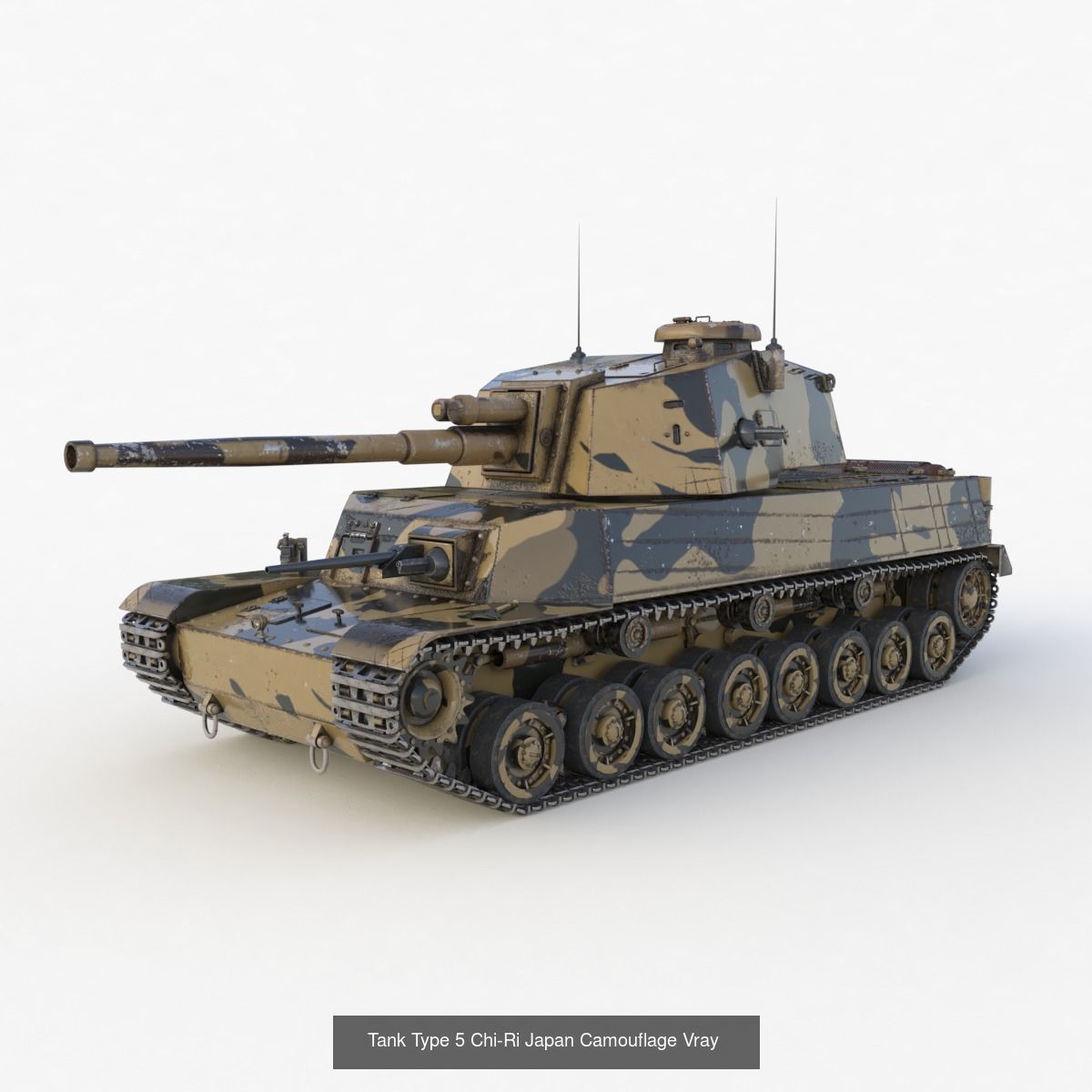 Tank Vehicle  Vray 3D Model Collection_29