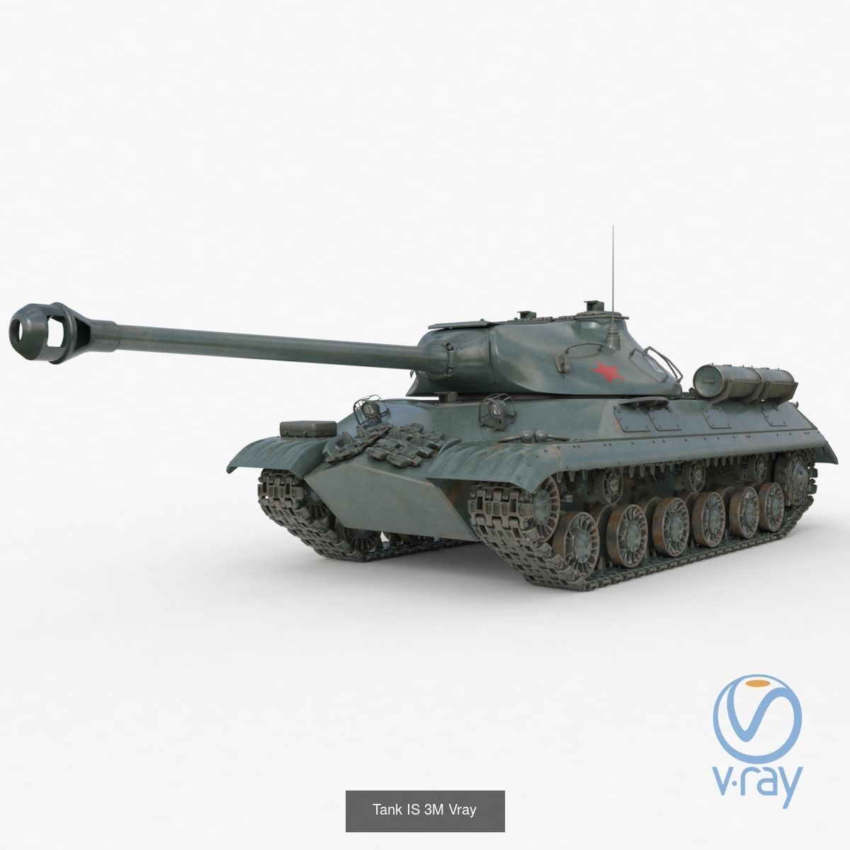 Tank Vehicle  Vray 3D Model Collection_17