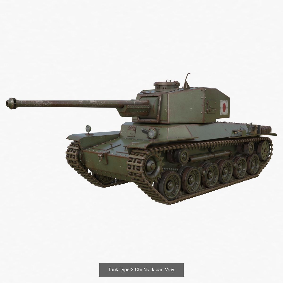 Tank Vehicle  Vray 3D Model Collection_23