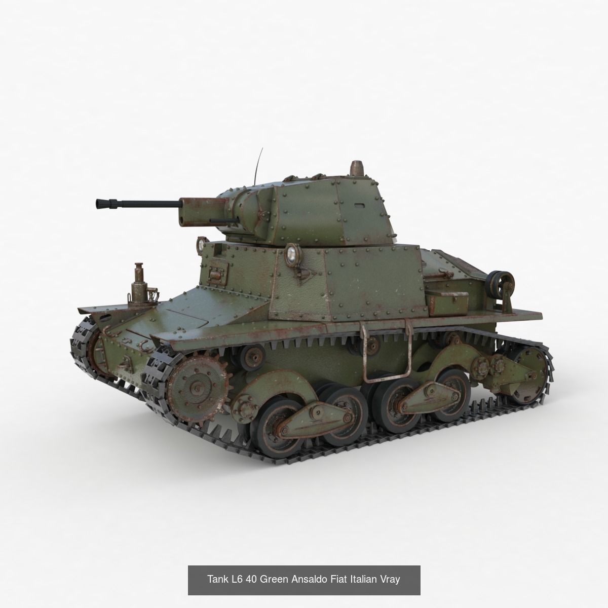 Tank Vehicle  Vray 3D Model Collection_26