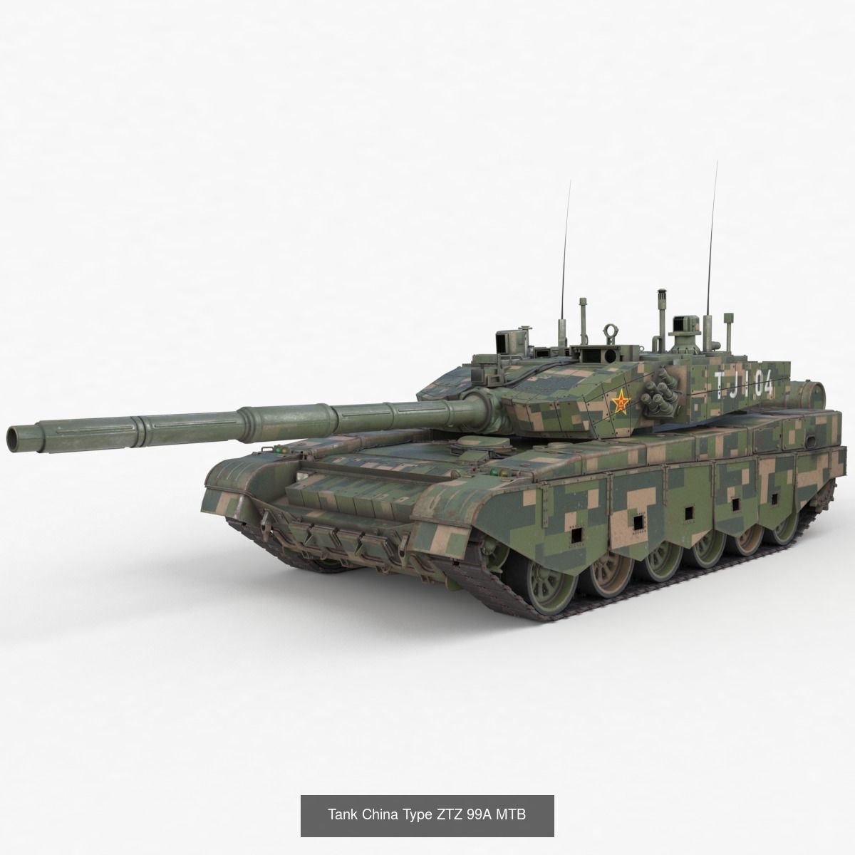 Tank Vehicle  Vray 3D Model Collection_30
