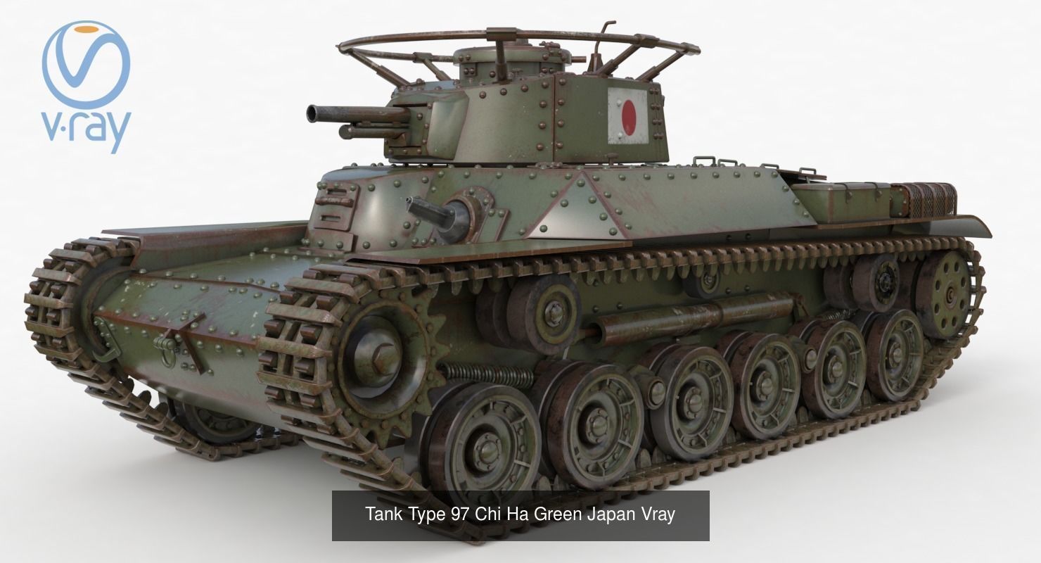 Tank Vehicle  Vray 3D Model Collection_19