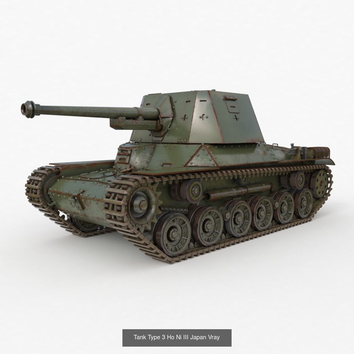 Tank Vehicle  Vray 3D Model Collection_25