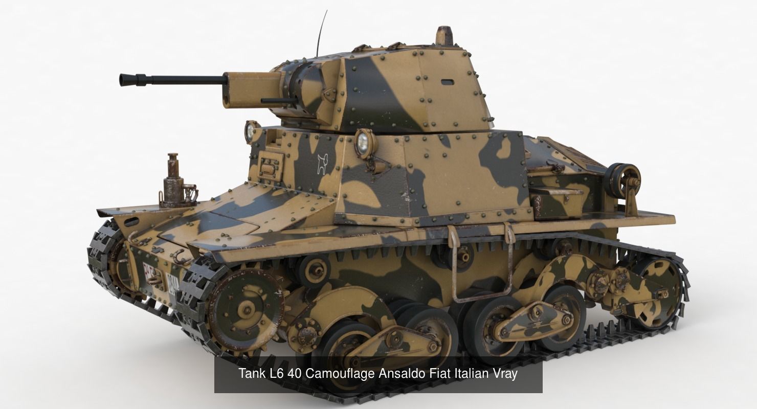 Tank Vehicle  Vray 3D Model Collection_27