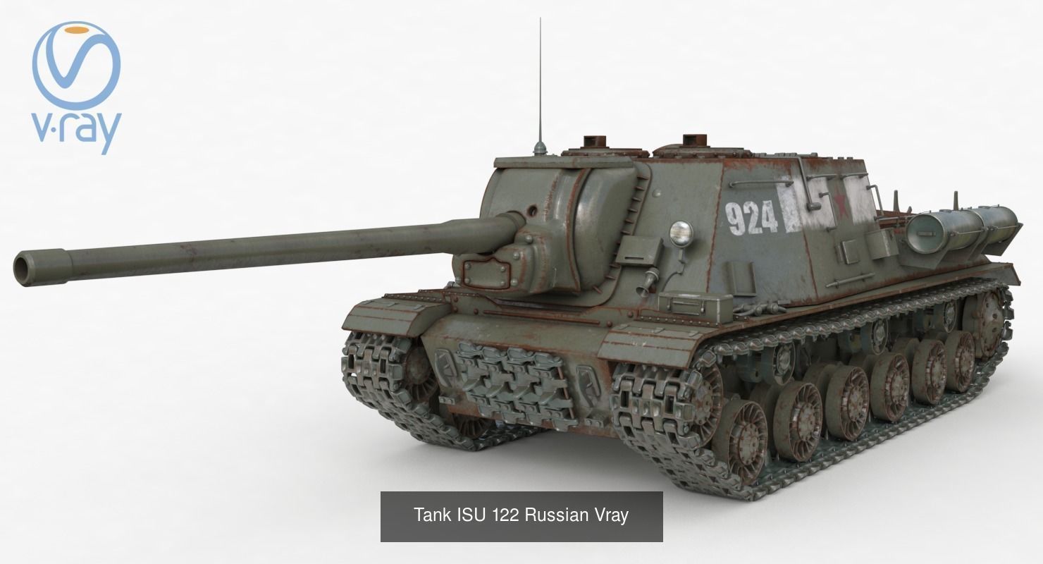 Tank Vehicle  Vray 3D Model Collection_18
