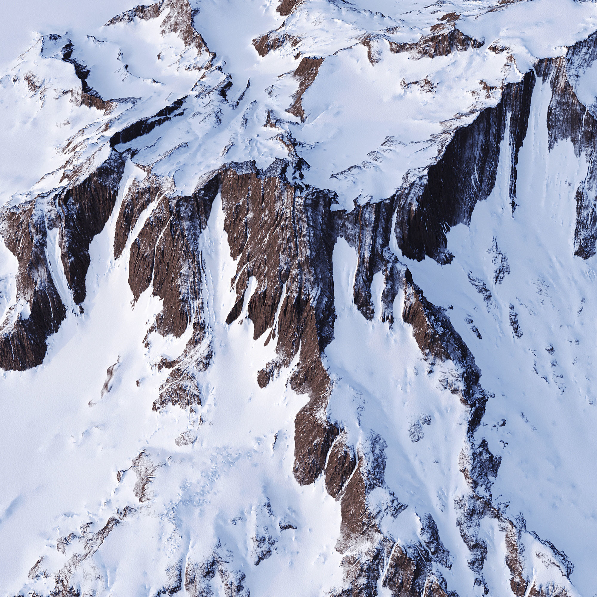 Snowy Mountain 04 3D model_2