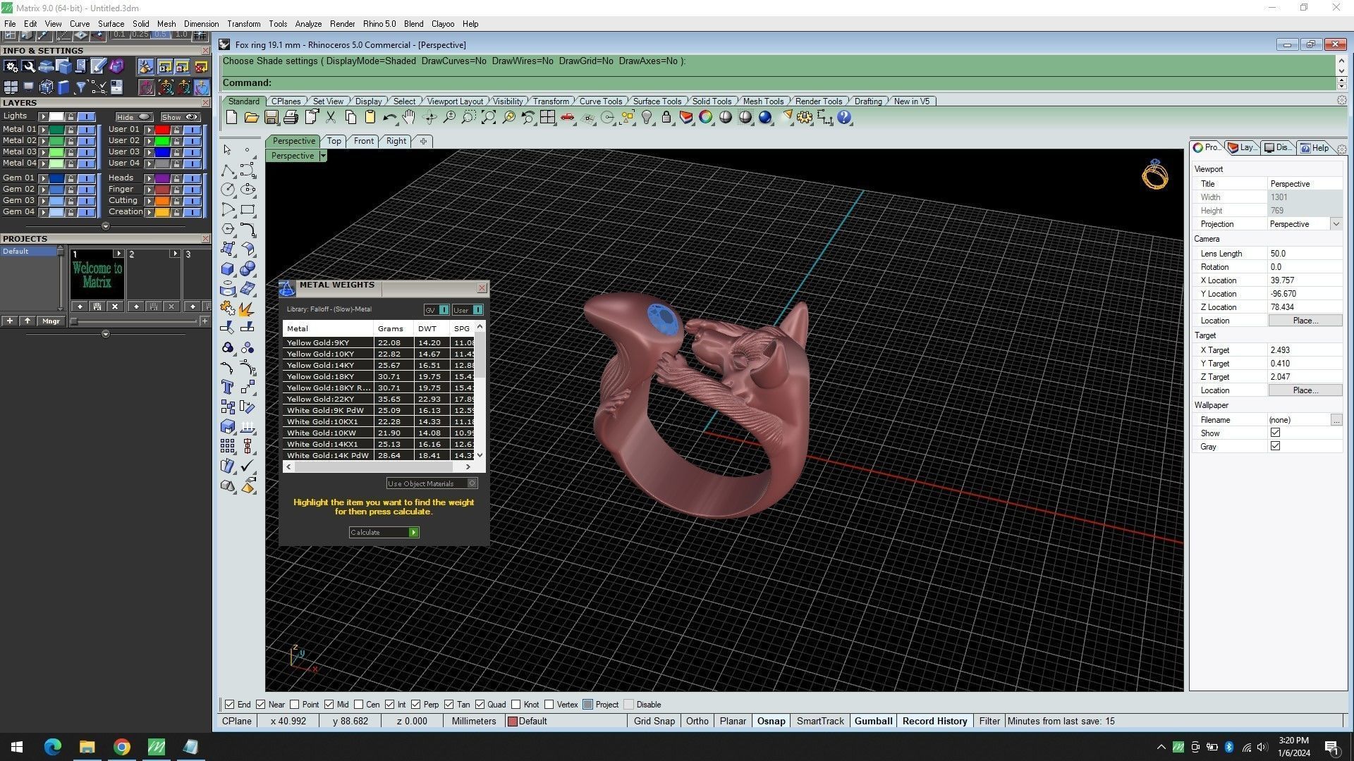 Fox ring 3D print model_11