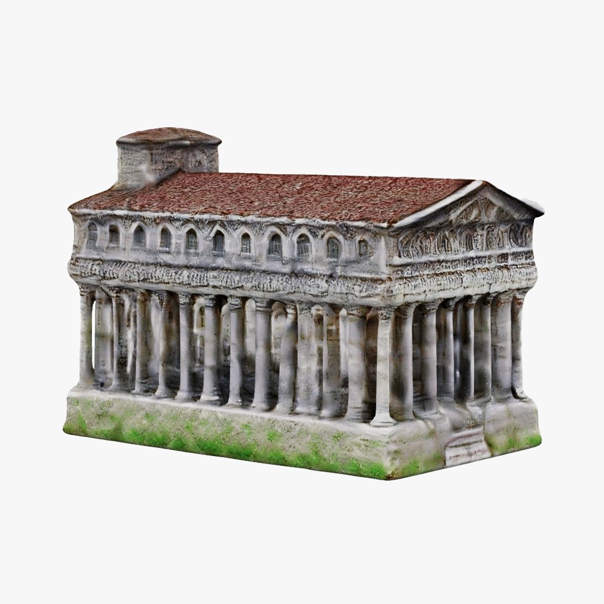 Classical Ancient Temple Architectural Model 3D model_15