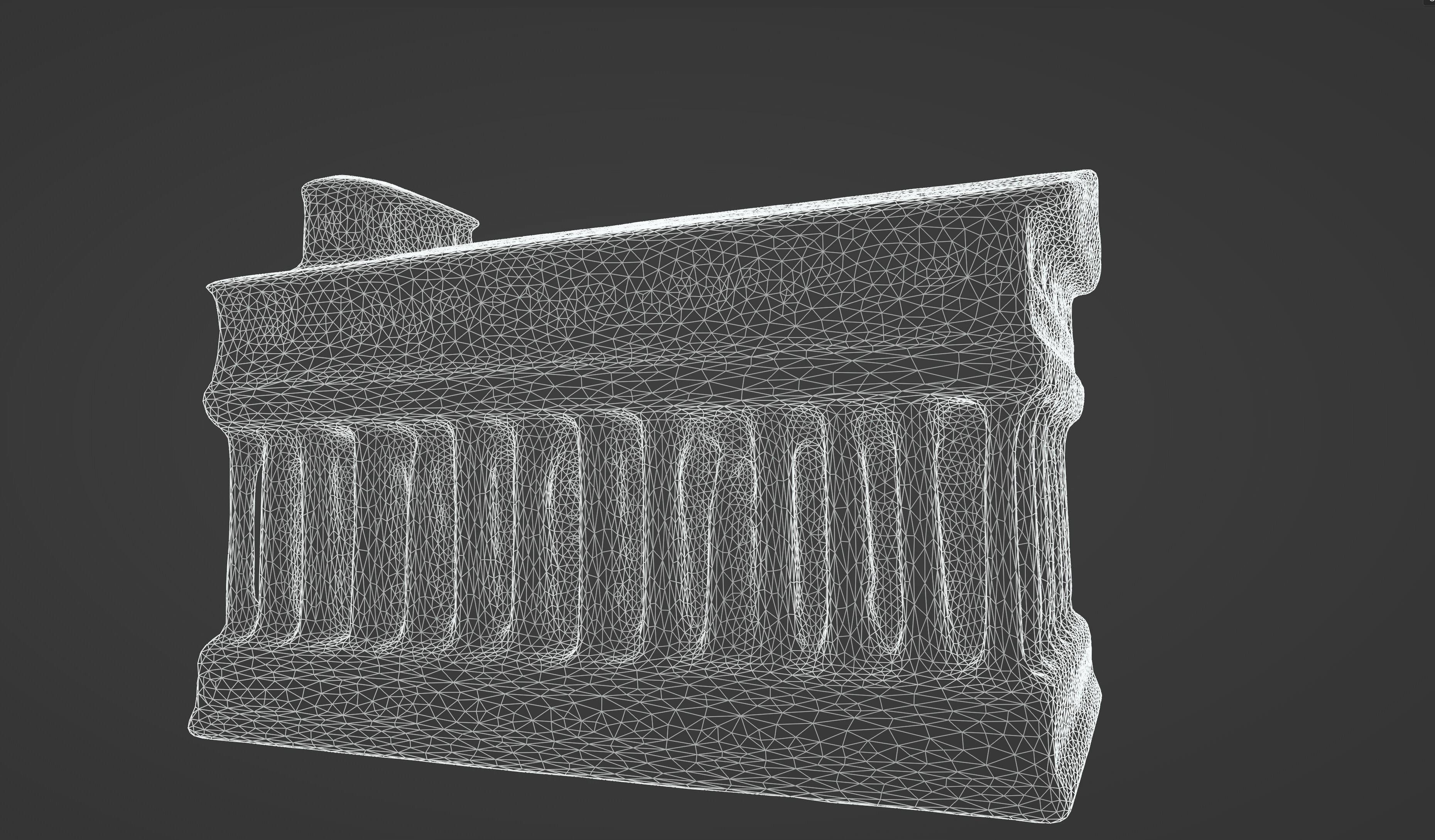 Classical Ancient Temple Architectural Model 3D model_11