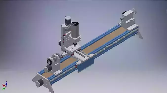 Cue Lathe Metric 3D model