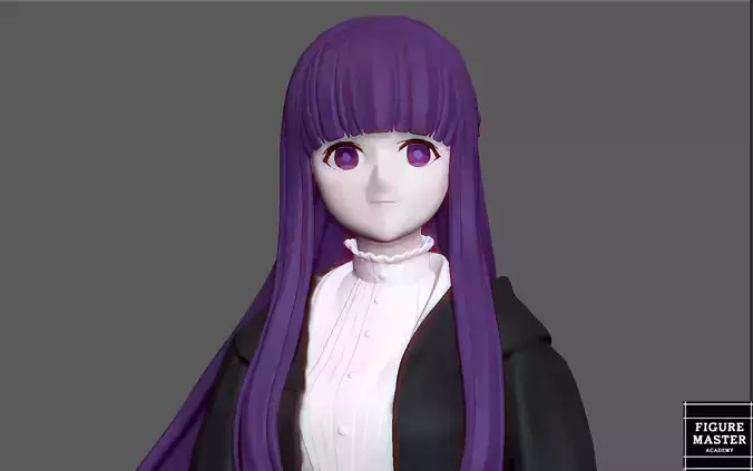 FERN FROM FRIERENAT FUNERAL ANIMATION GIRL MODEL 3D PRINT 3D print model