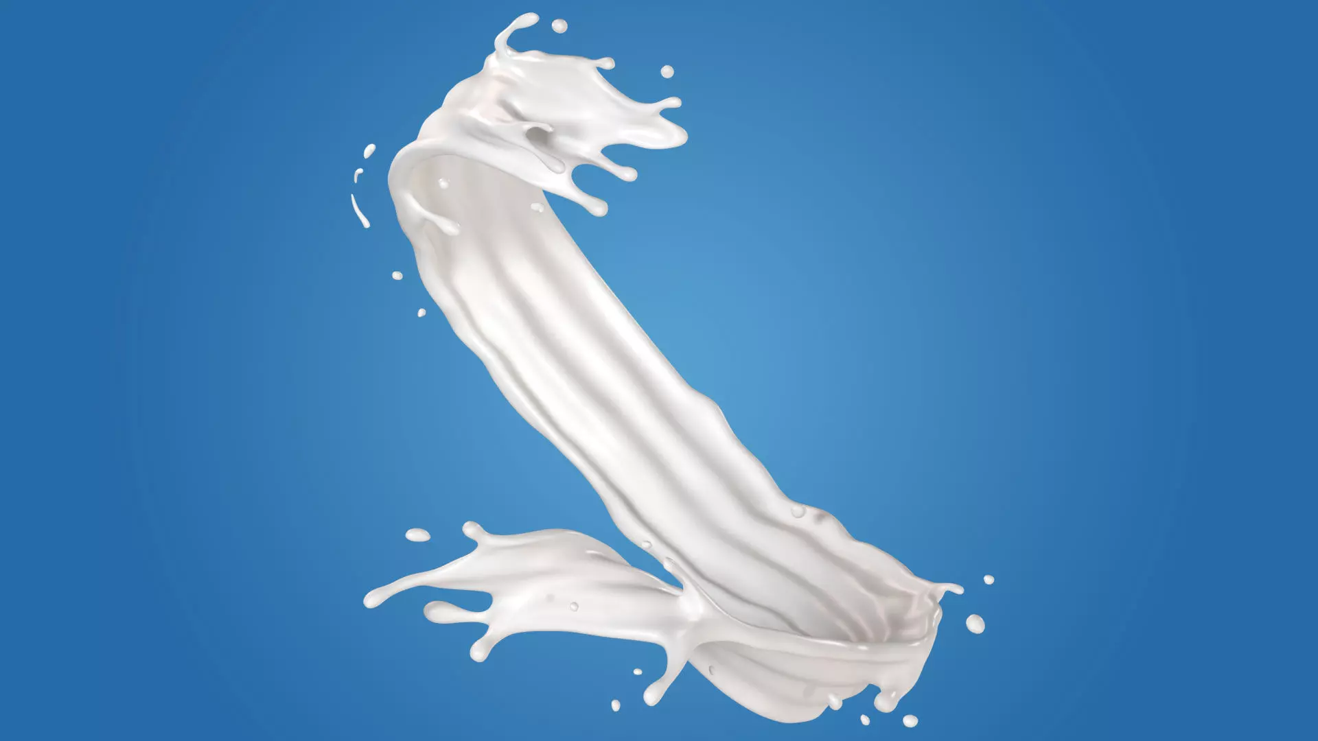 Milk Splash liquid 02 3D model_0