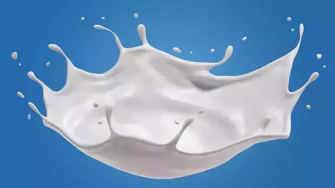 Milk Splash liquid 03 3D model