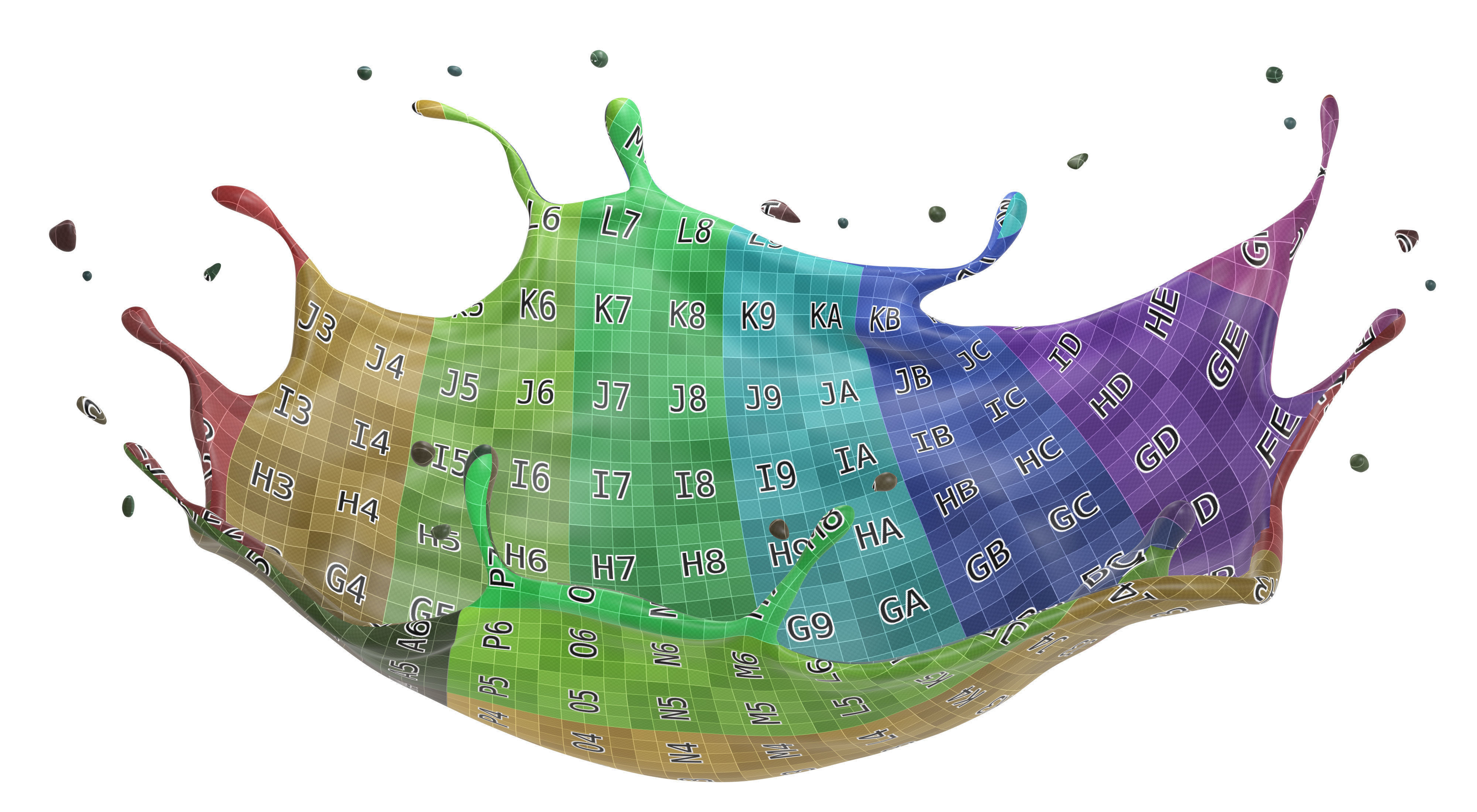 Milk Splash liquid 03 3D model_7