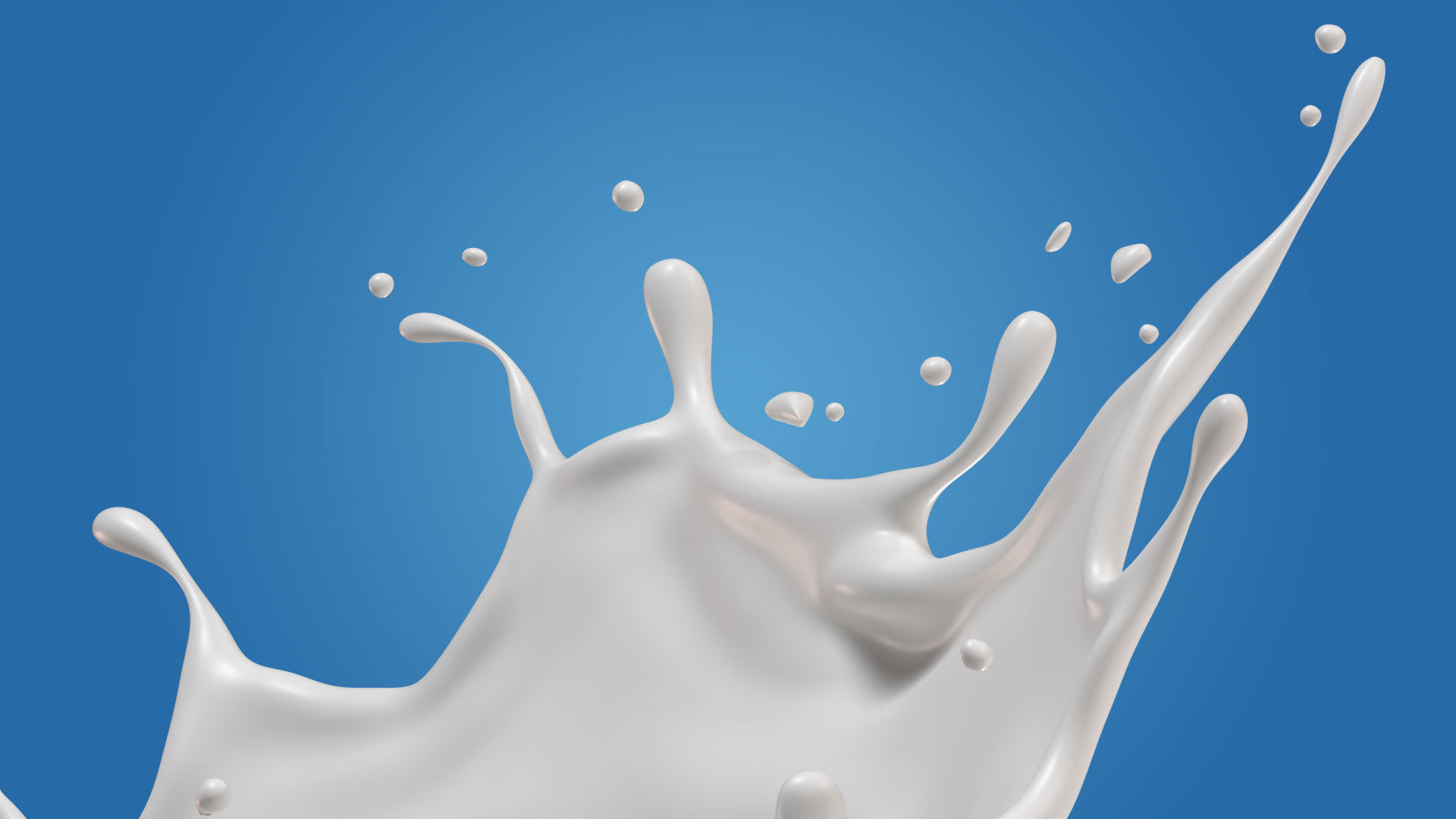 Milk Splash liquid 03 3D model_1