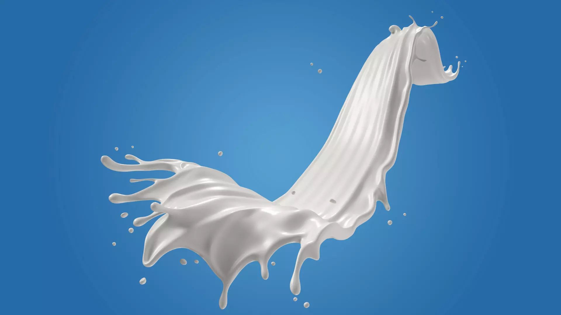 Milk Splash liquid 04 3D model_0