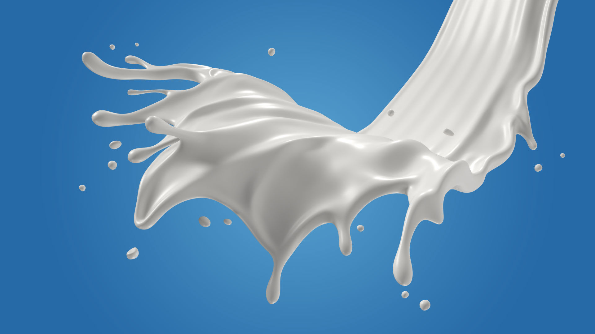 Milk Splash liquid 04 3D model_2