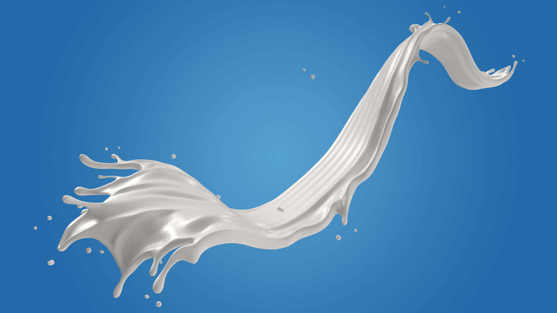 Milk Splash liquid 04 3D model_1