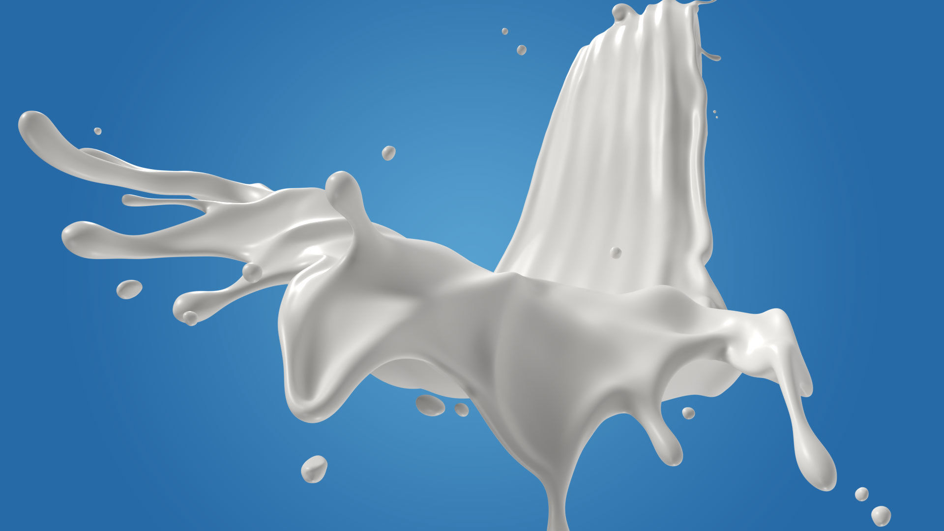 Milk Splash liquid 04 3D model_4