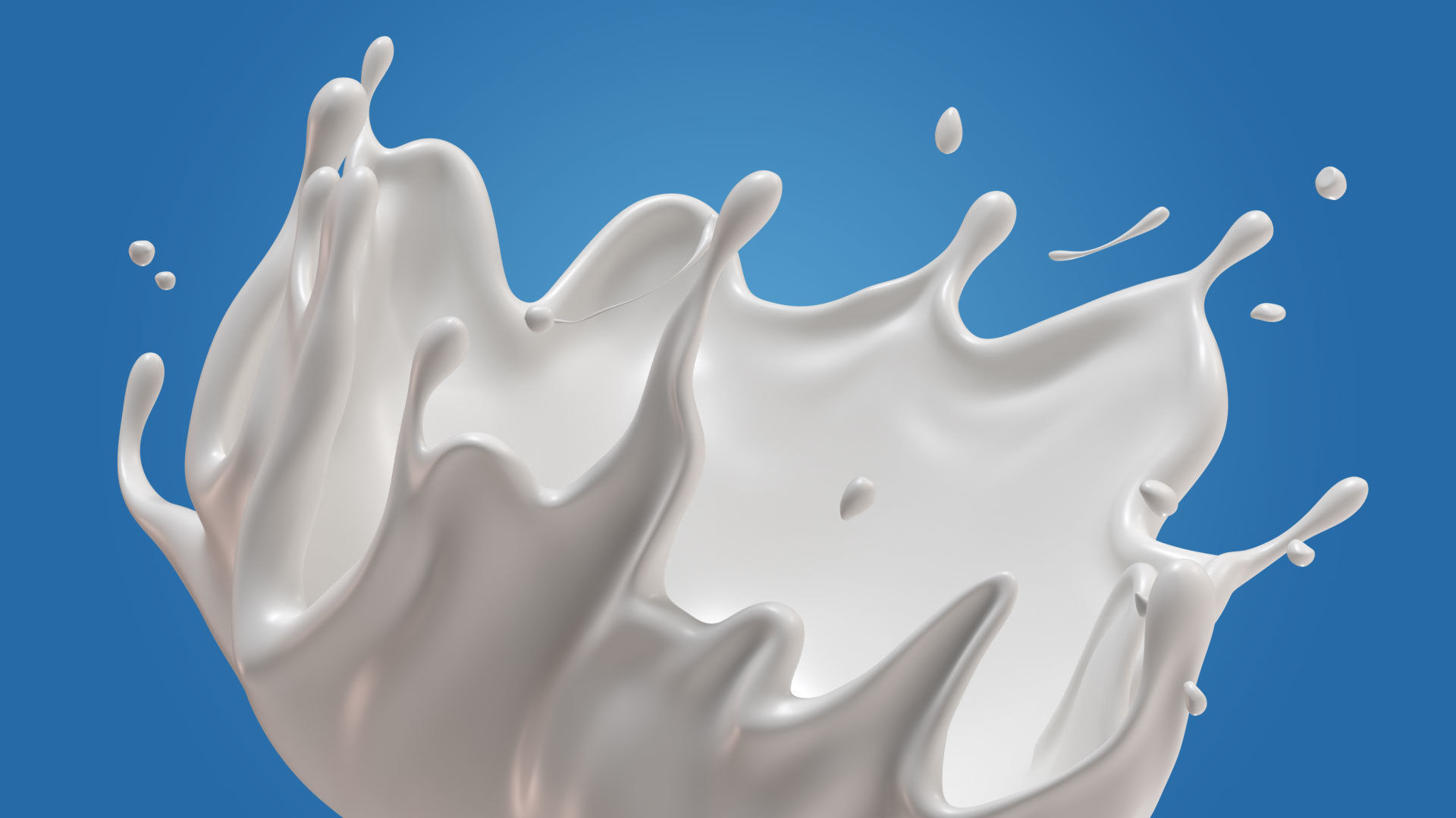 Milk Splash liquid 05 3D model_4