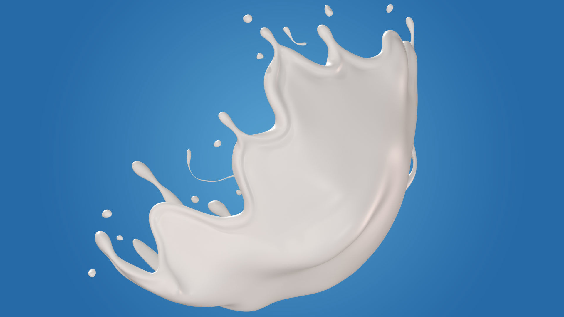 Milk Splash liquid 05 3D model_3