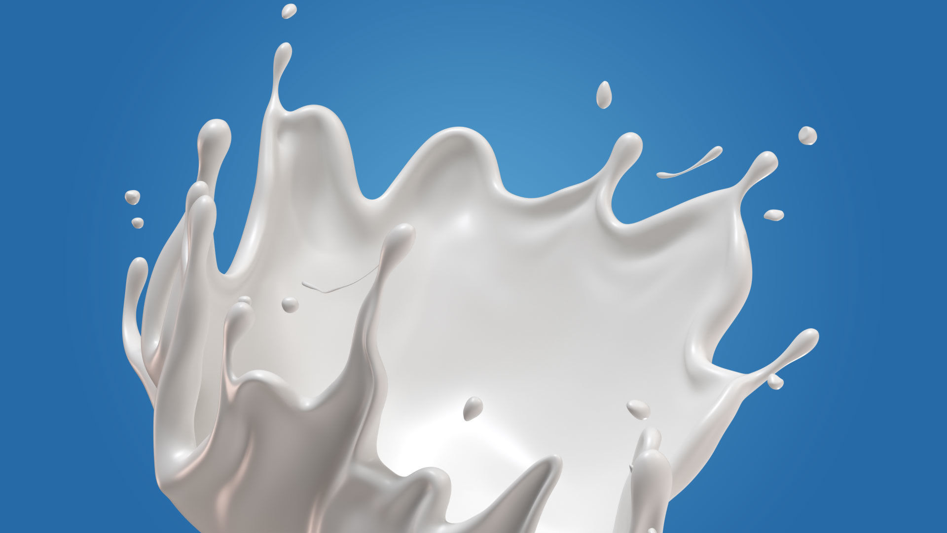 Milk Splash liquid 05 3D model_1