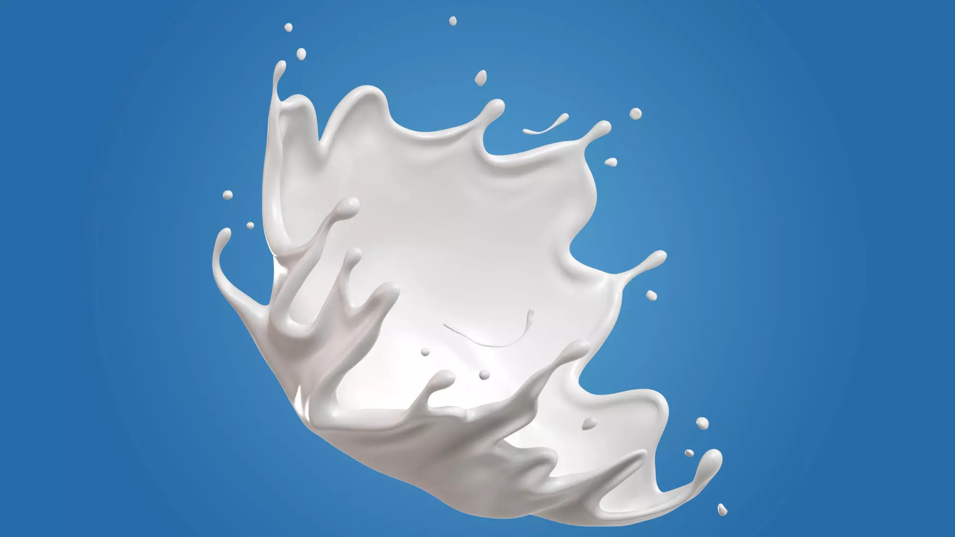 Milk Splash liquid 05 3D model_0