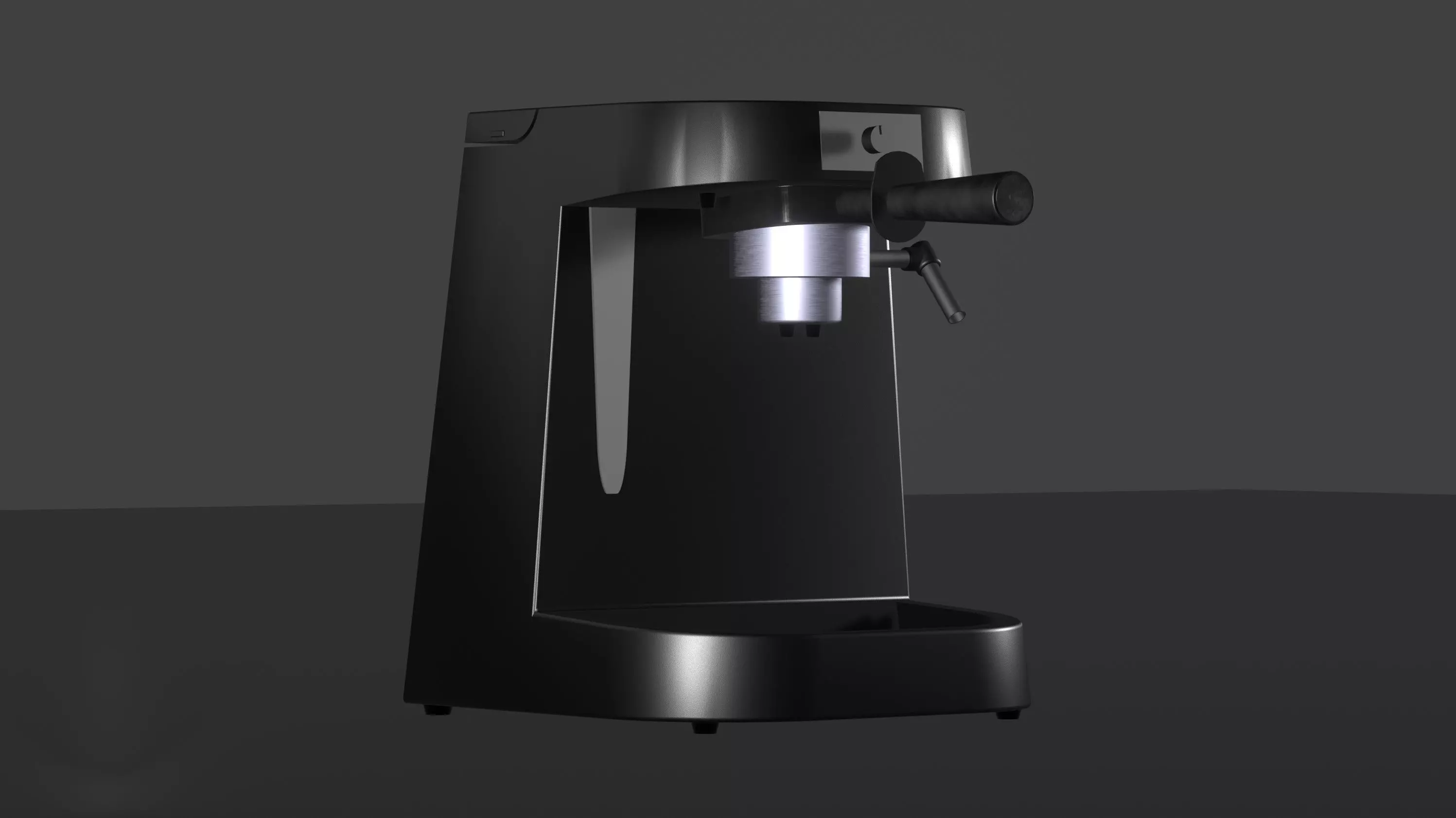 Textured Espresso Machine Free 3D model_0