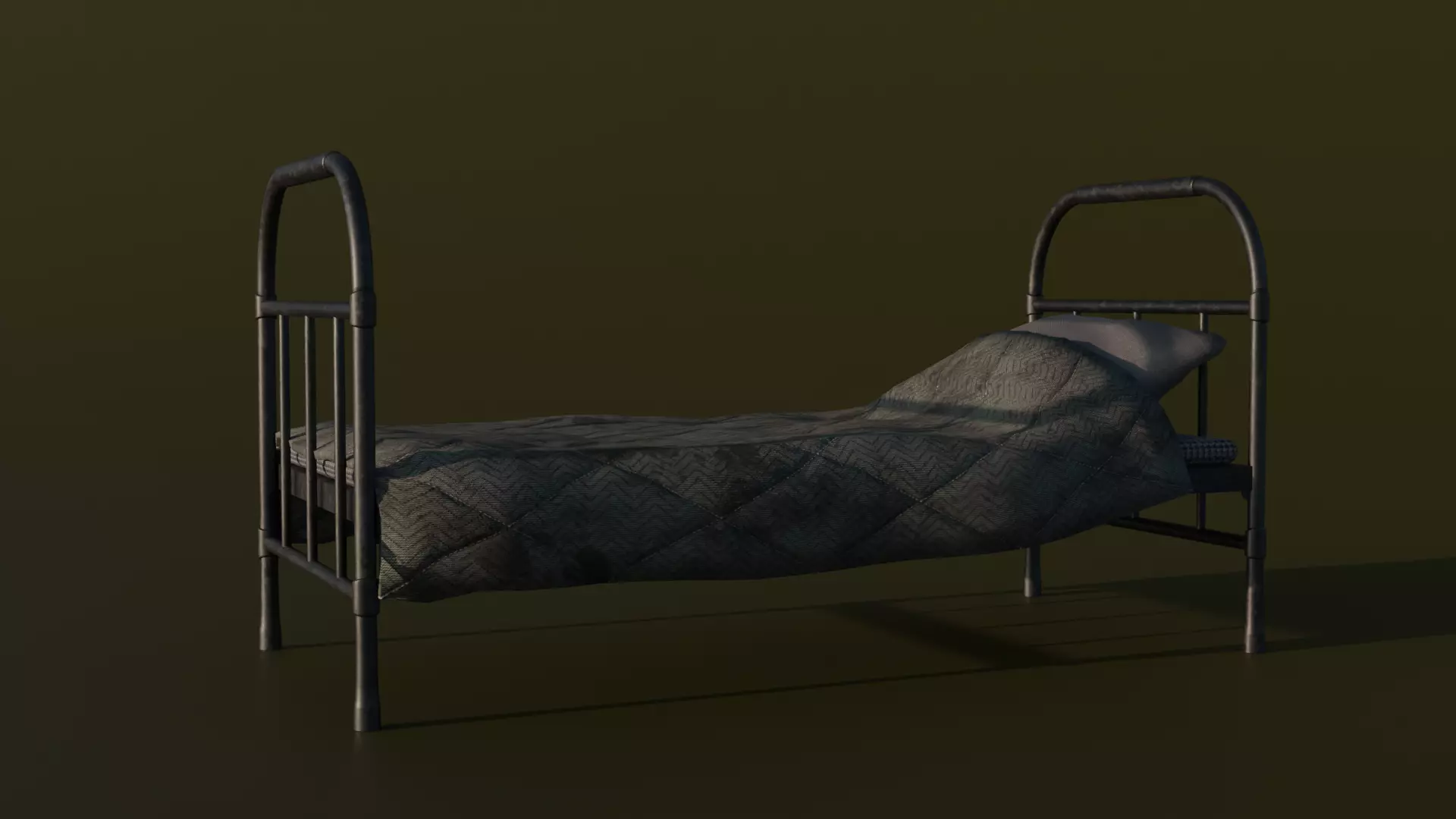 The bed is army 3D model_0