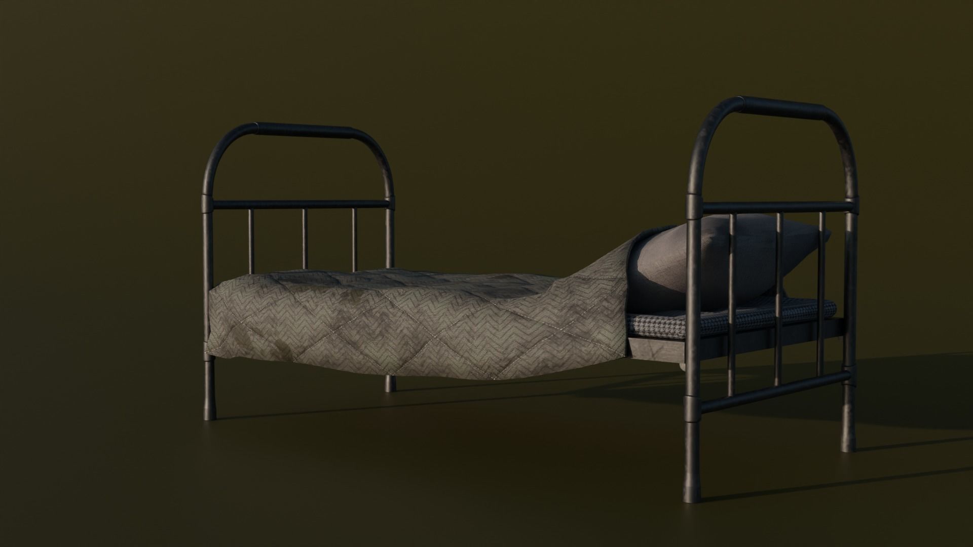 The bed is army 3D model_1
