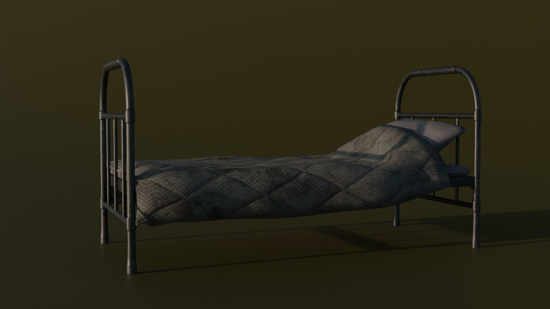 The bed is army 3D model_4