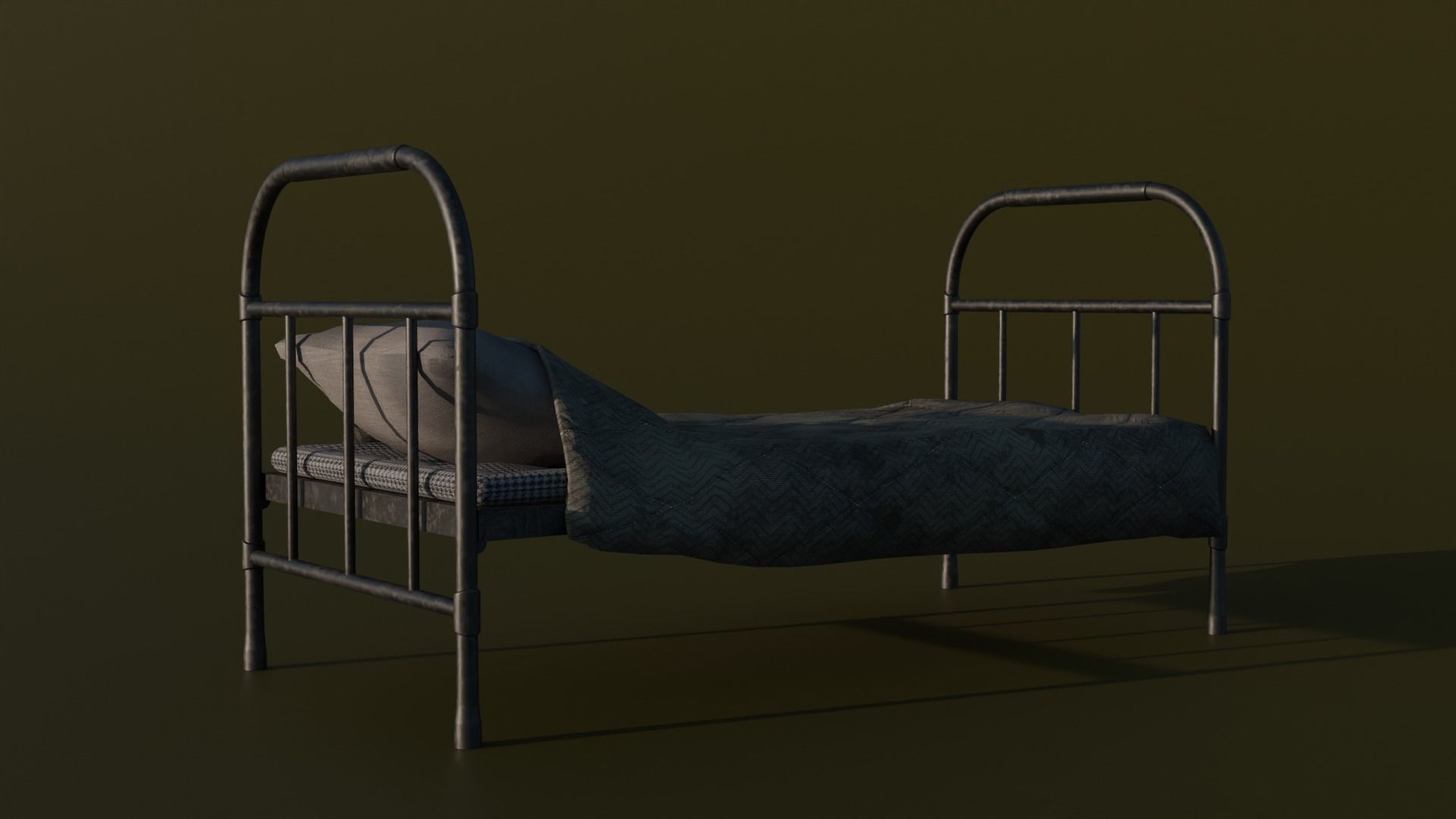 The bed is army 3D model_2