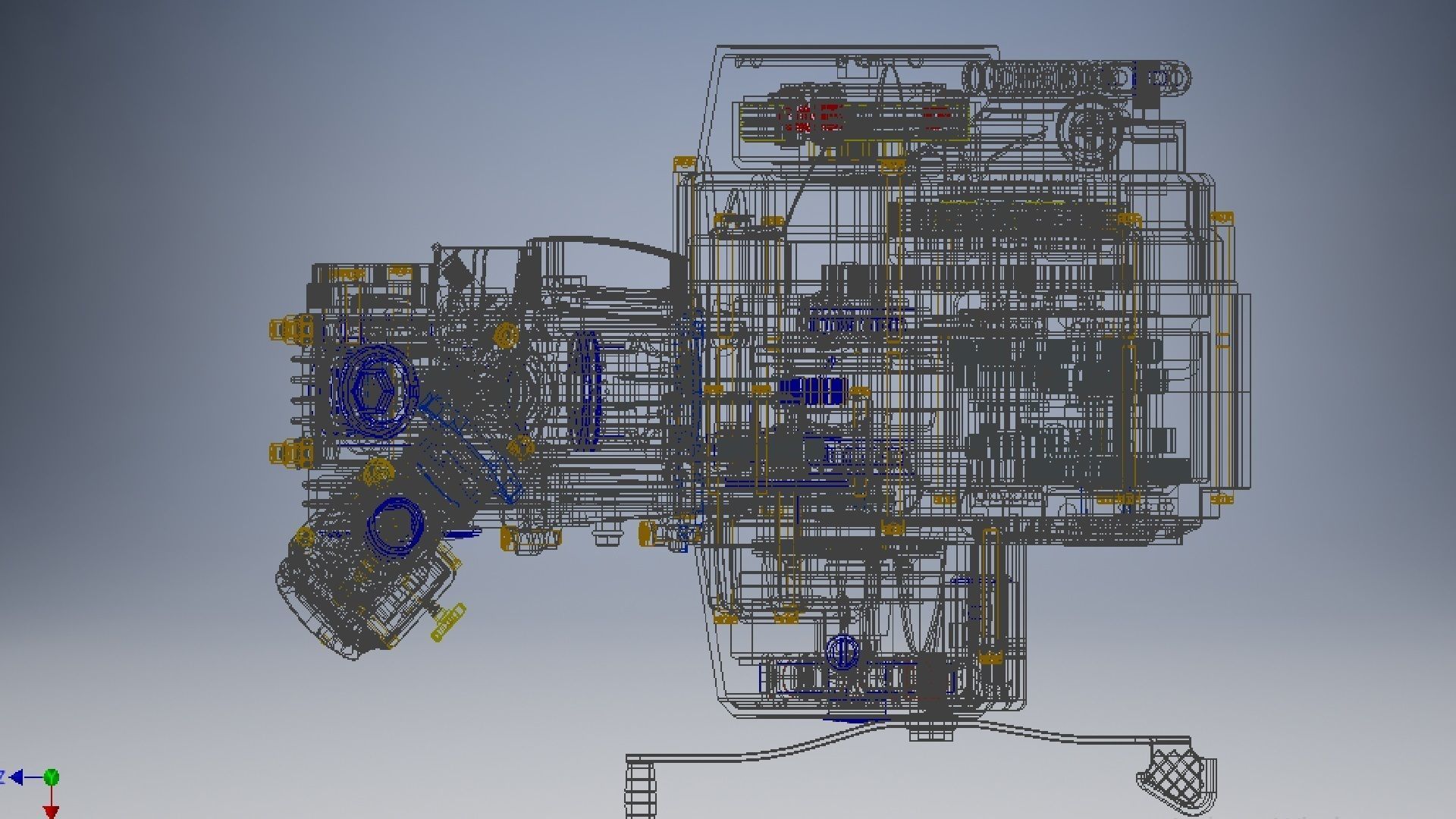 Motorcycle Engine Assembly 3d model 3D model_18