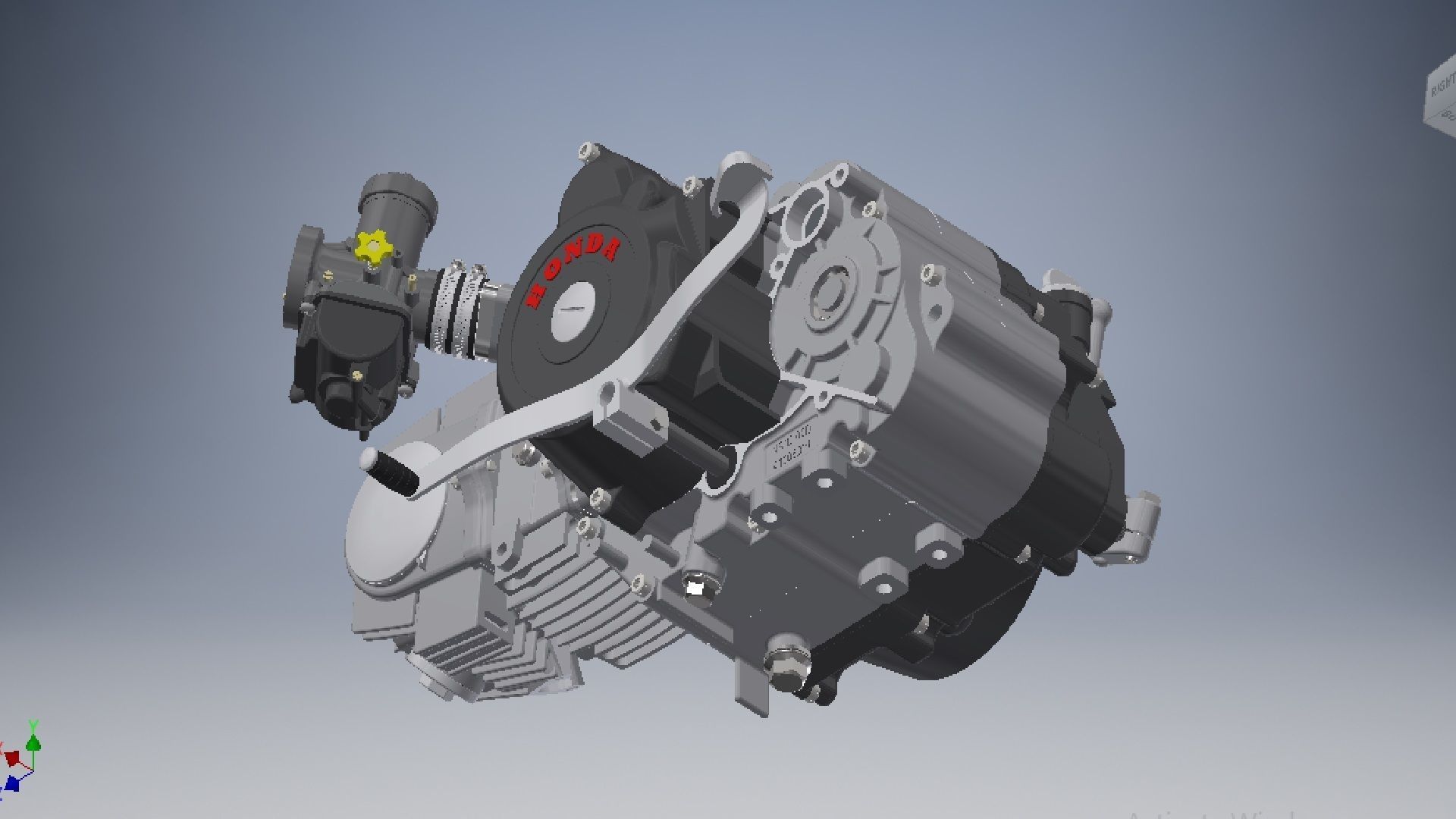 Motorcycle Engine Assembly 3d model 3D model_17