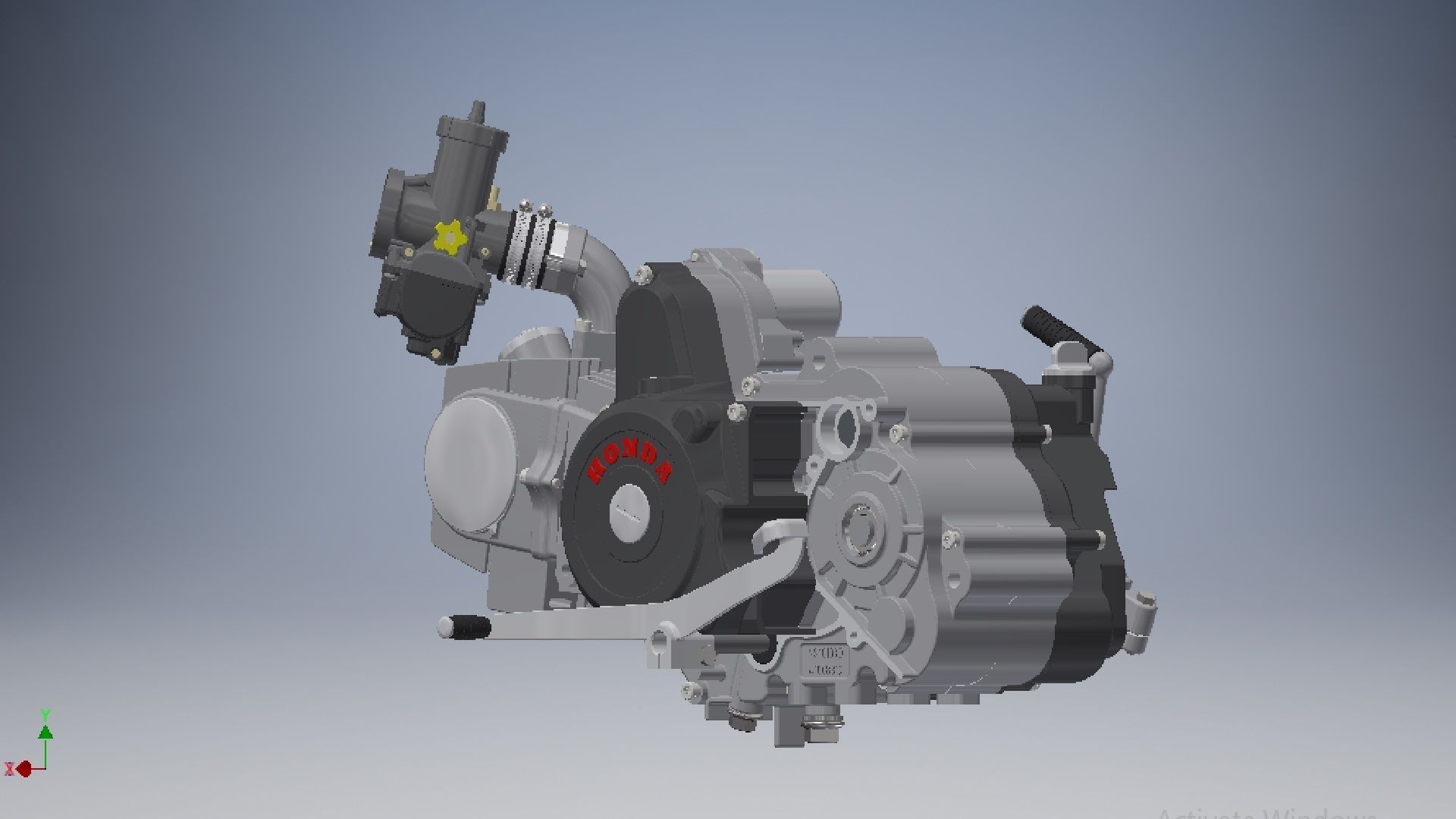 Motorcycle Engine Assembly 3d model 3D model_15