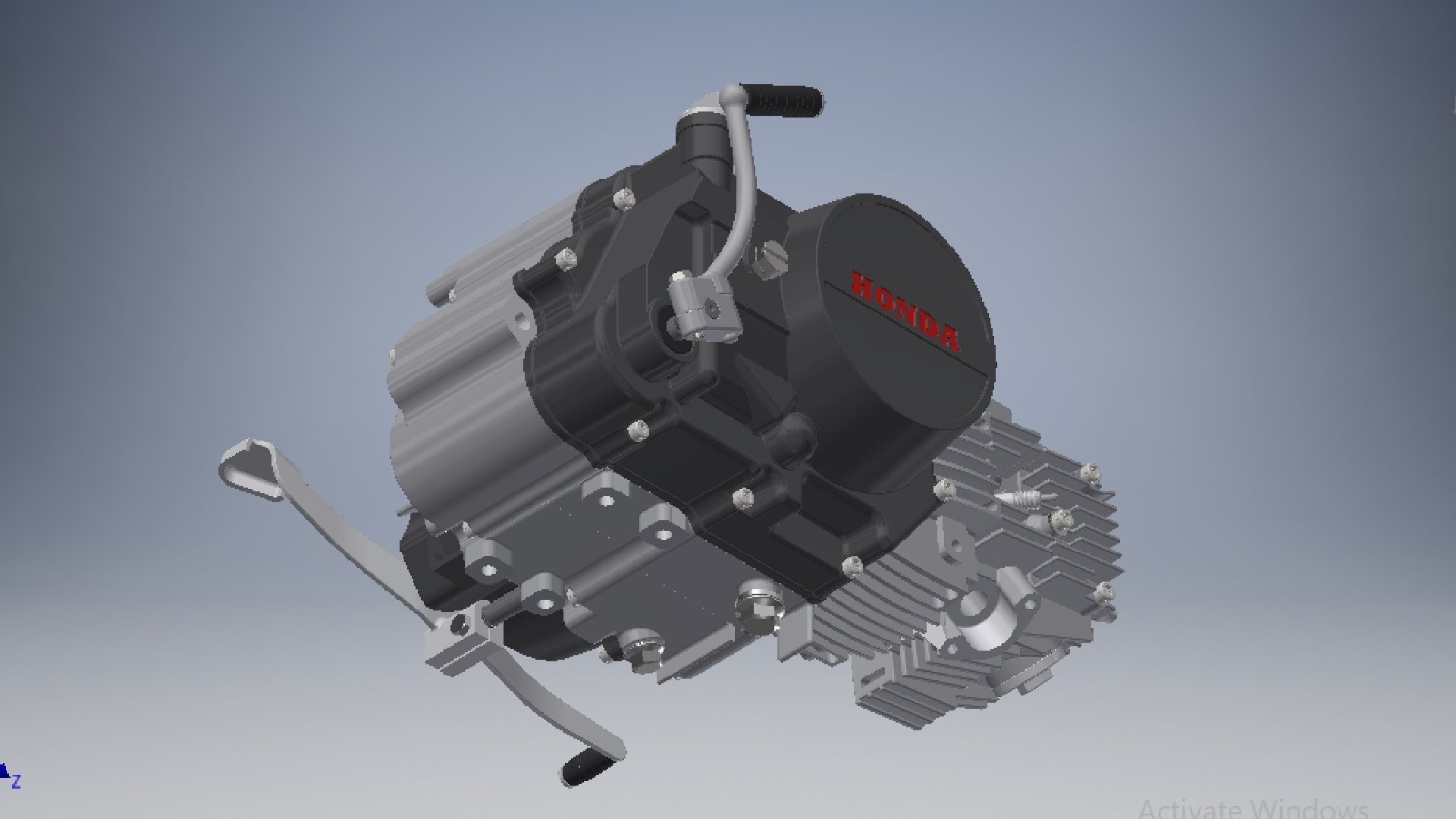 Motorcycle Engine Assembly 3d model 3D model_14