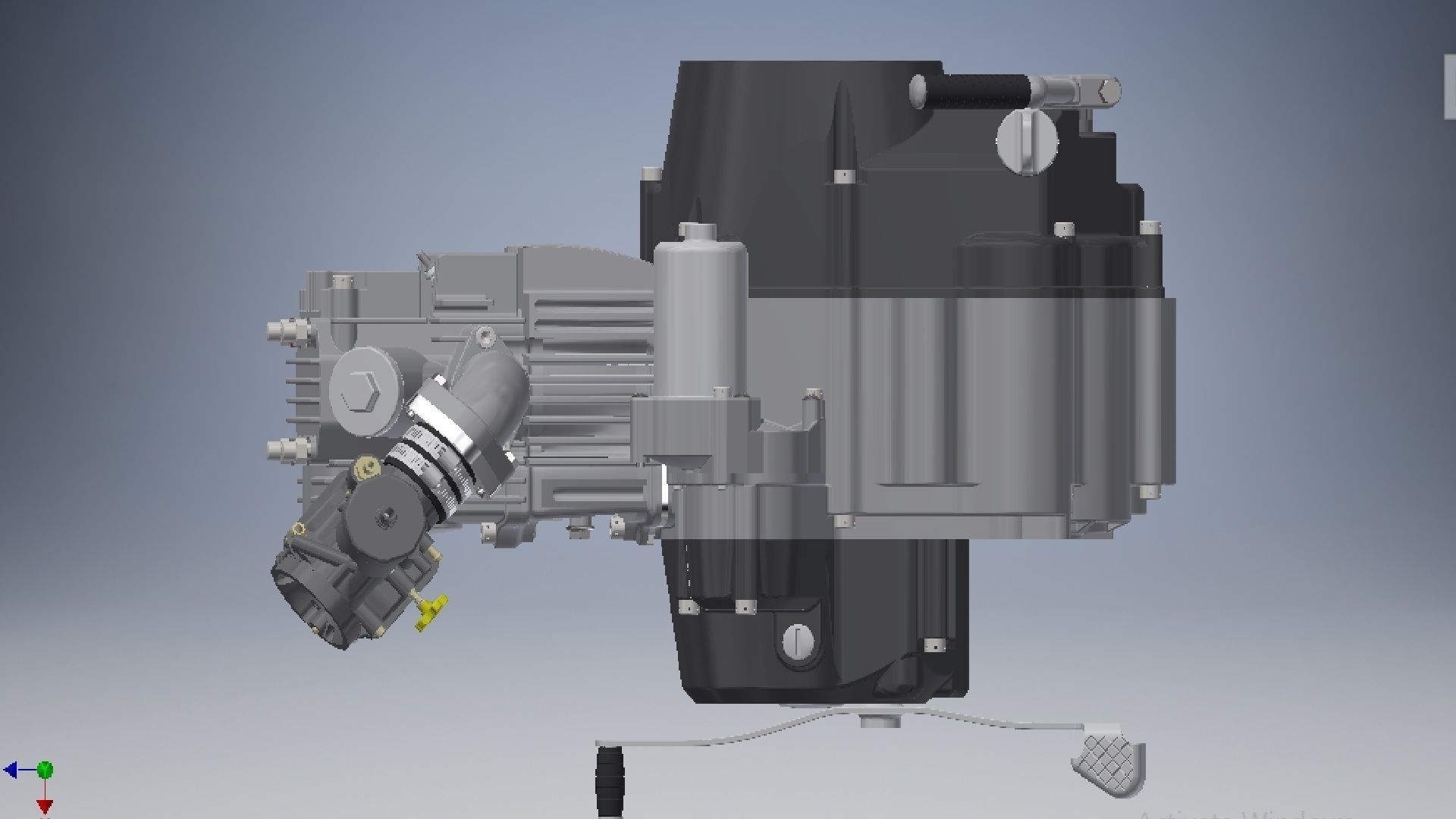 Motorcycle Engine Assembly 3d model 3D model_16