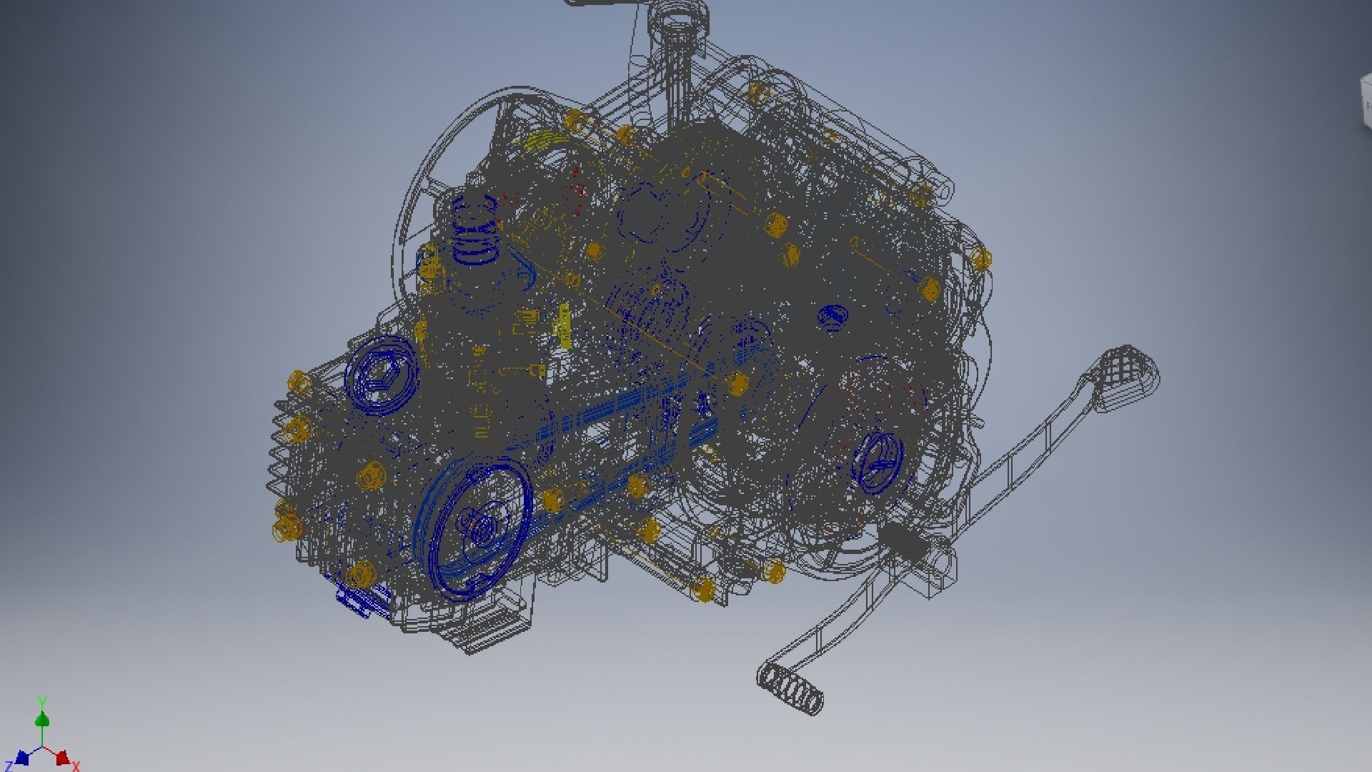 Motorcycle Engine Assembly 3d model 3D model_3