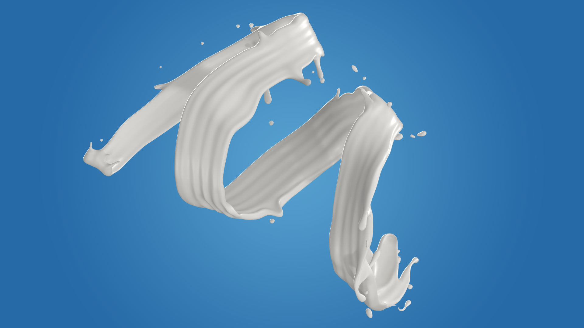 Milk Splash liquid 06 3D model_3