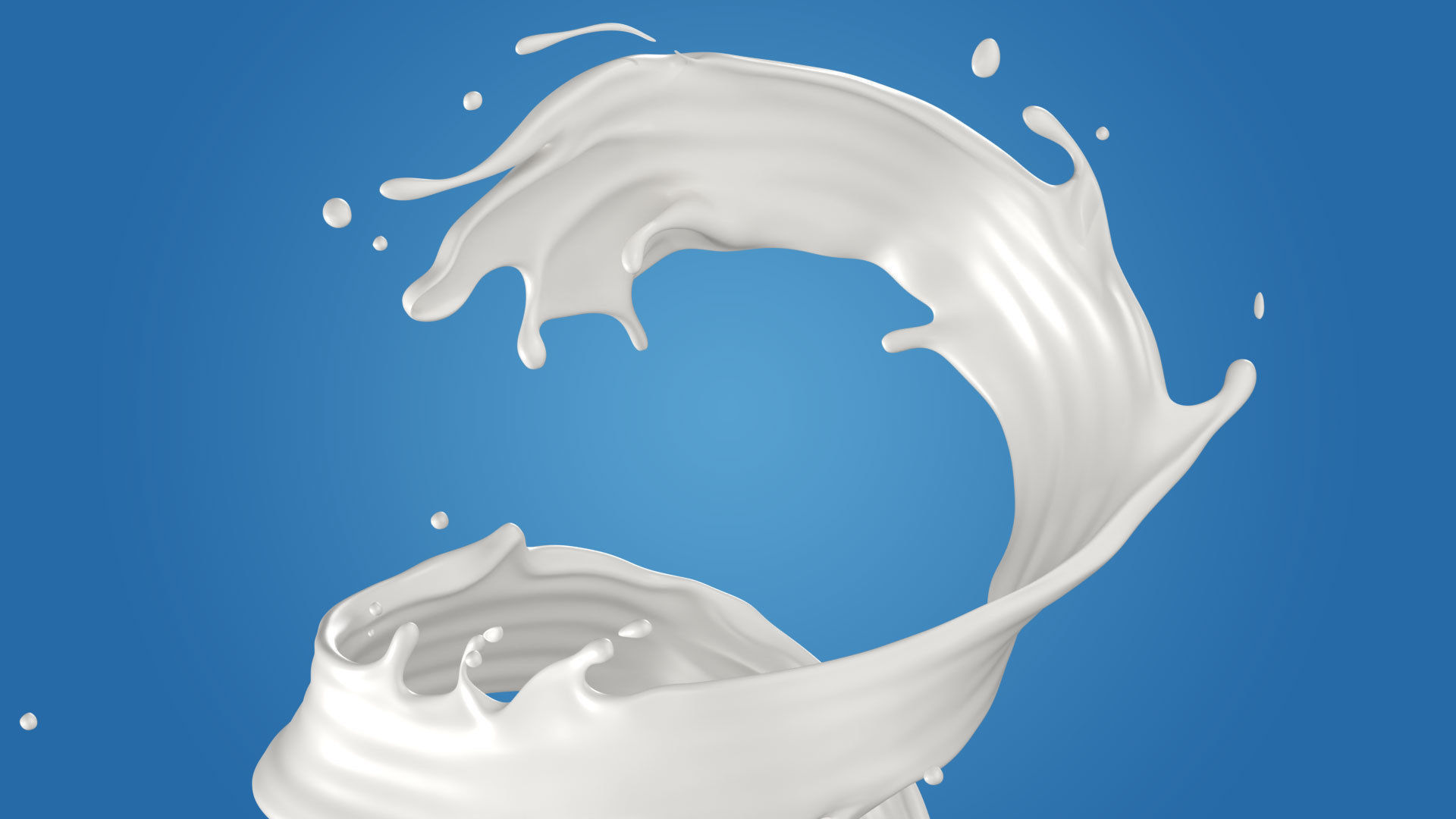 Milk Splash liquid 06 3D model_4
