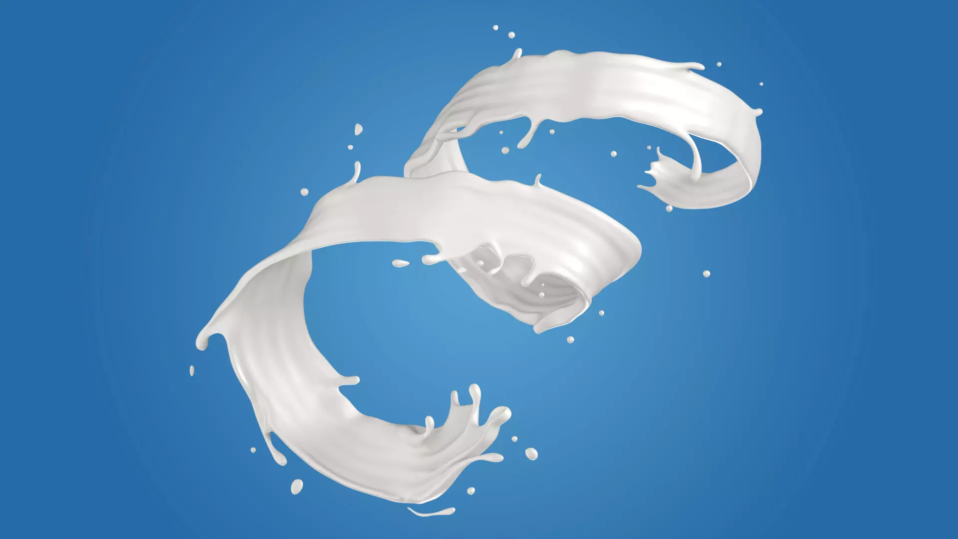 Milk Splash liquid 06 3D model_0