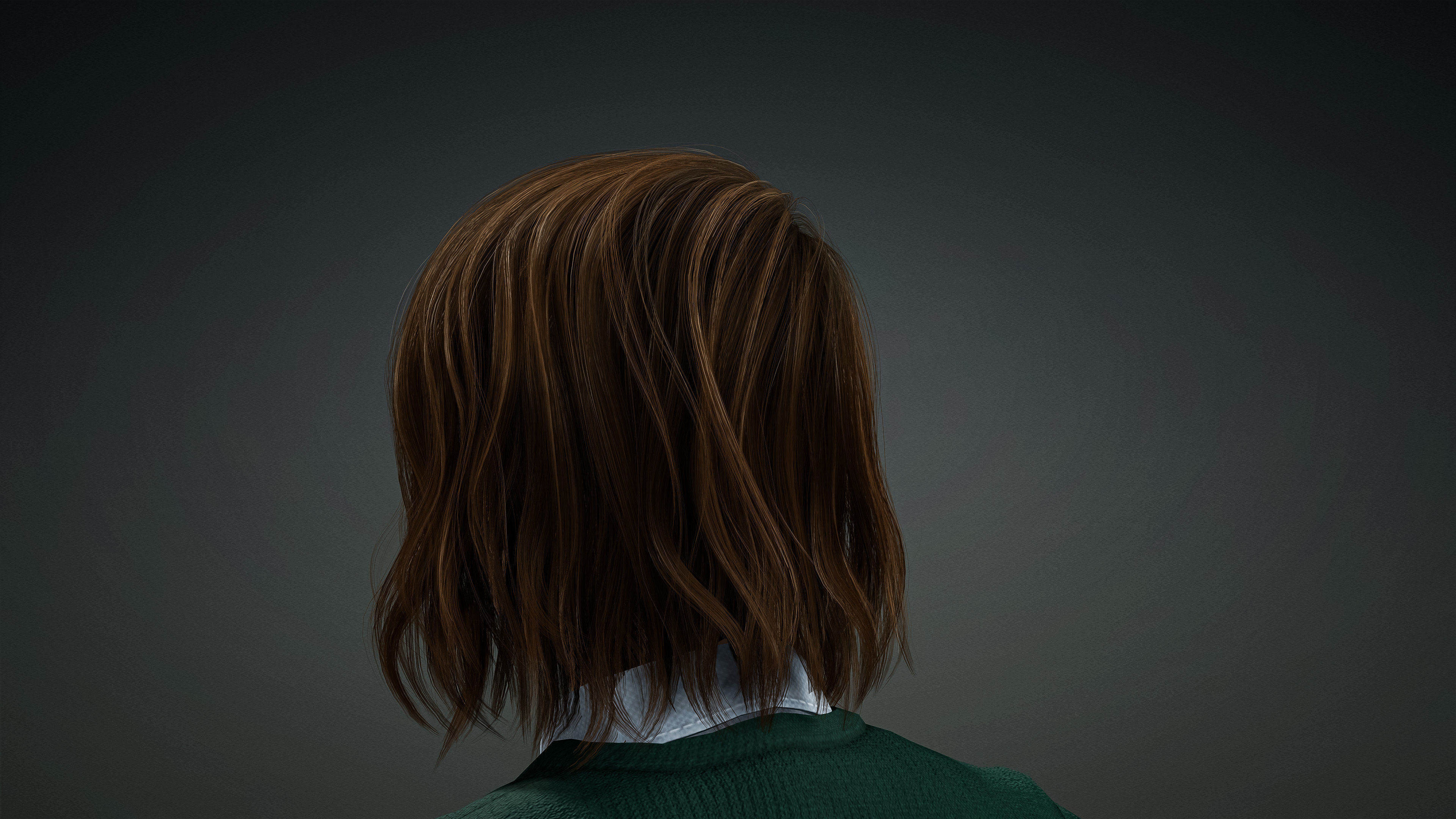 High Quality Realistic Female Casual Jeans and Shirt Low-poly 3D model_14