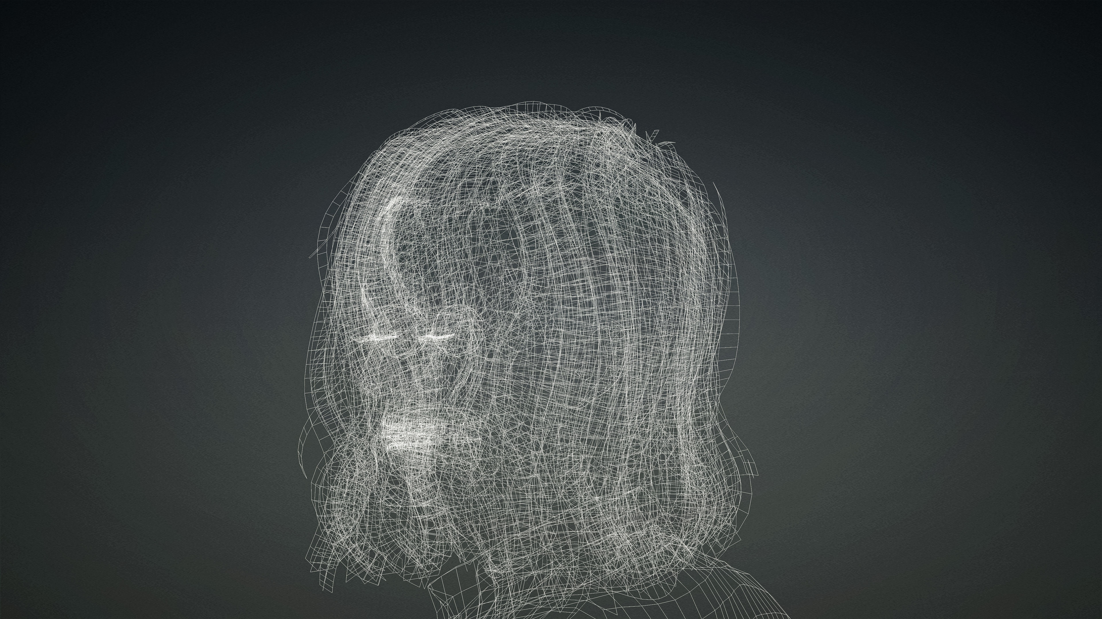 High Quality Realistic Female Casual Jeans and Shirt Low-poly 3D model_20